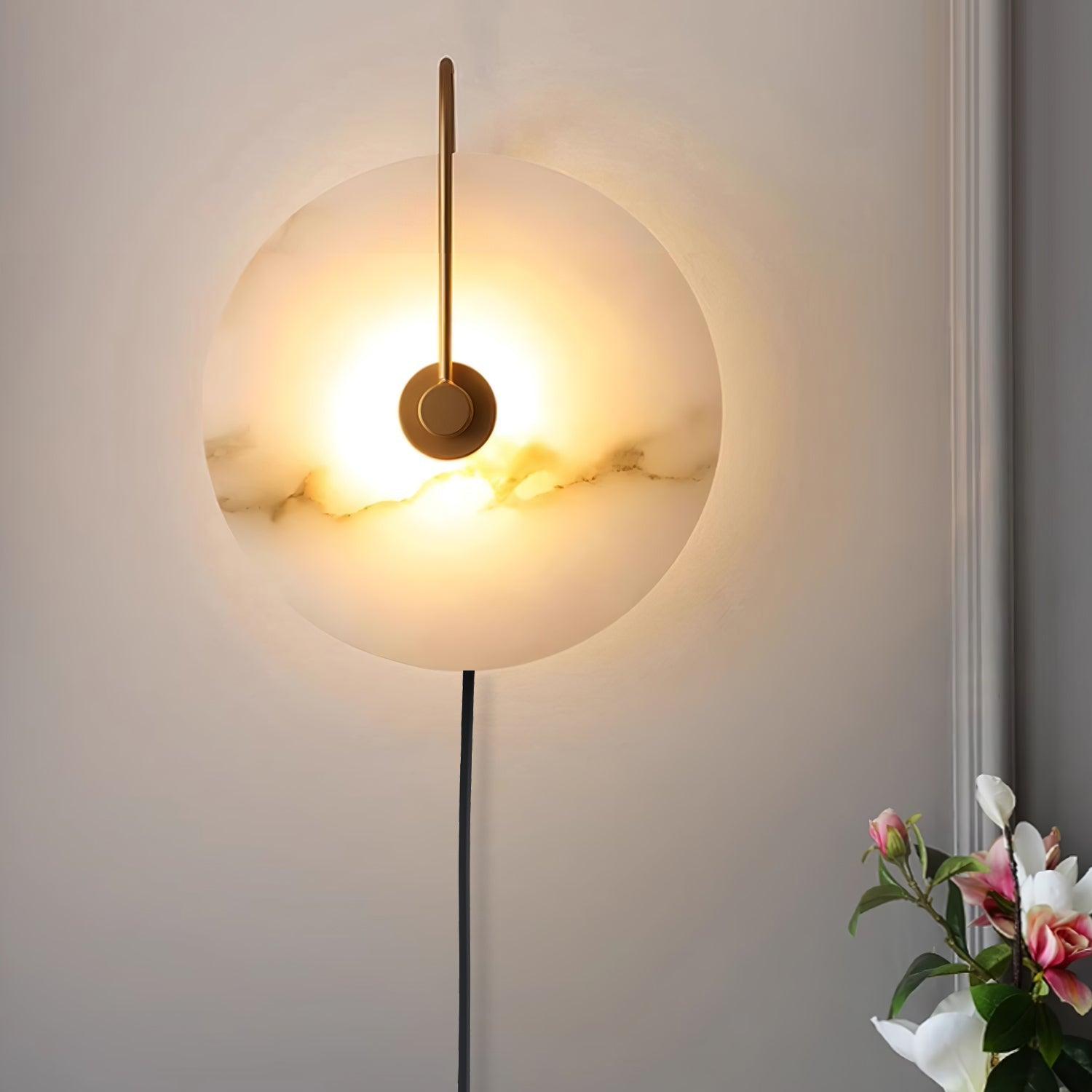 Ceraeyra Alabaster Globe Wall Light - Blowlighting