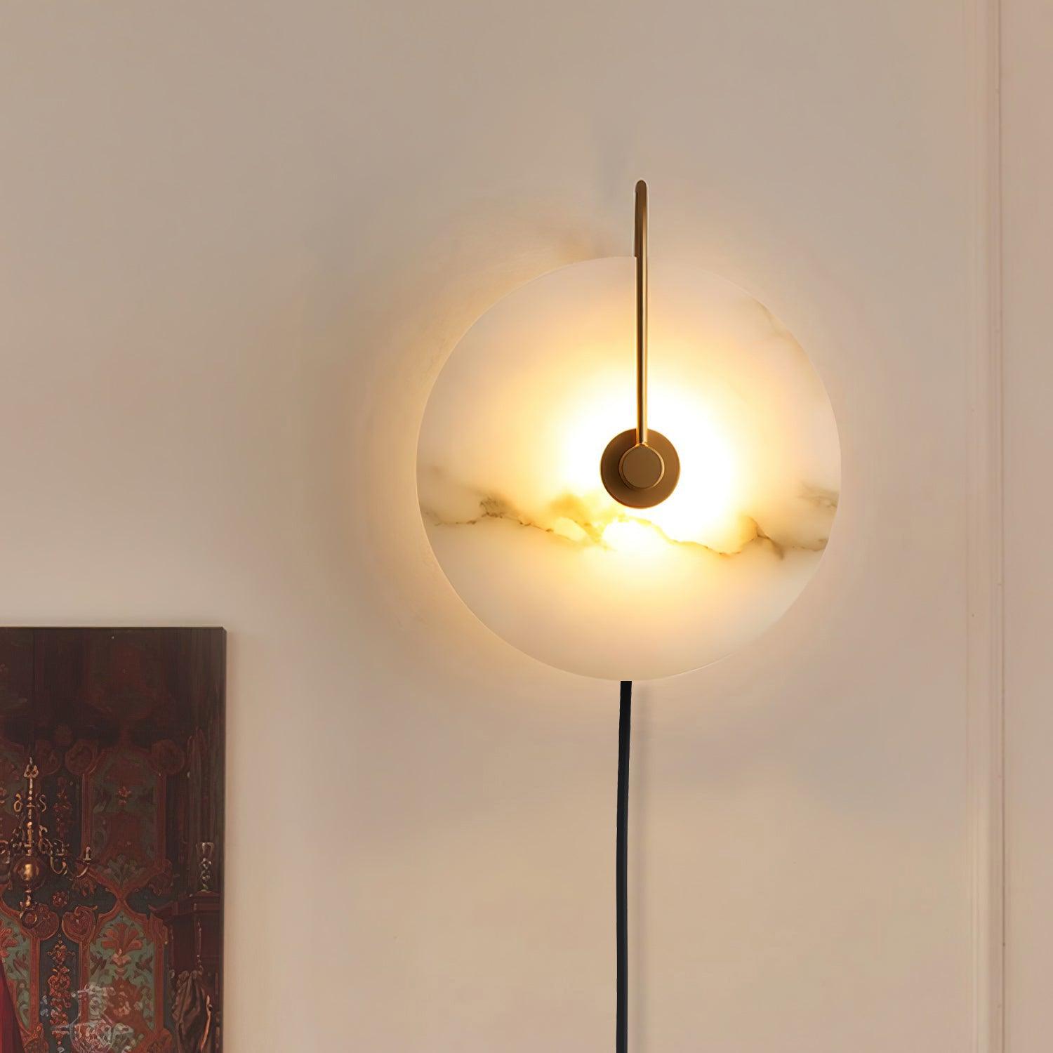 Ceraeyra Alabaster Globe Wall Light - Blowlighting