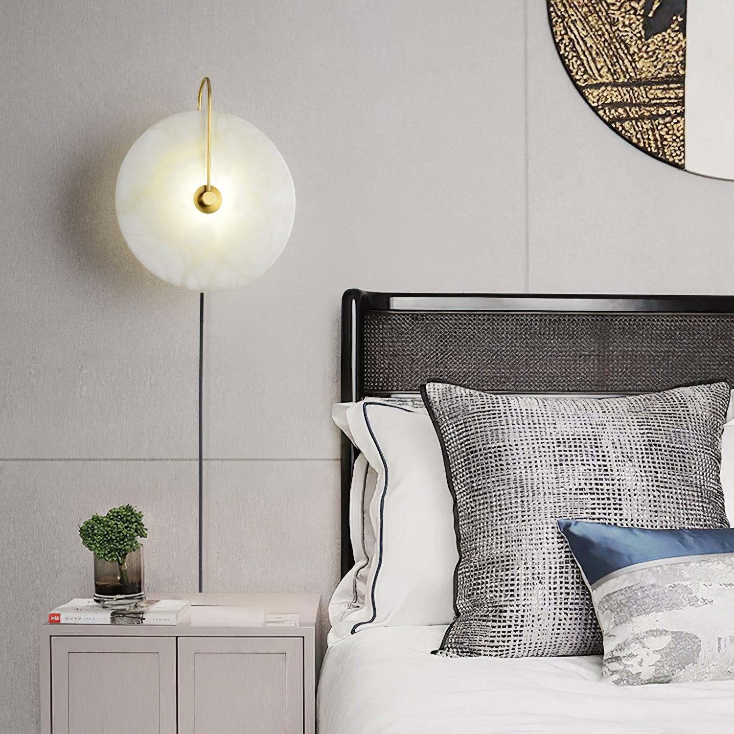 Ceraeyra Alabaster Globe Wall Light - Blowlighting