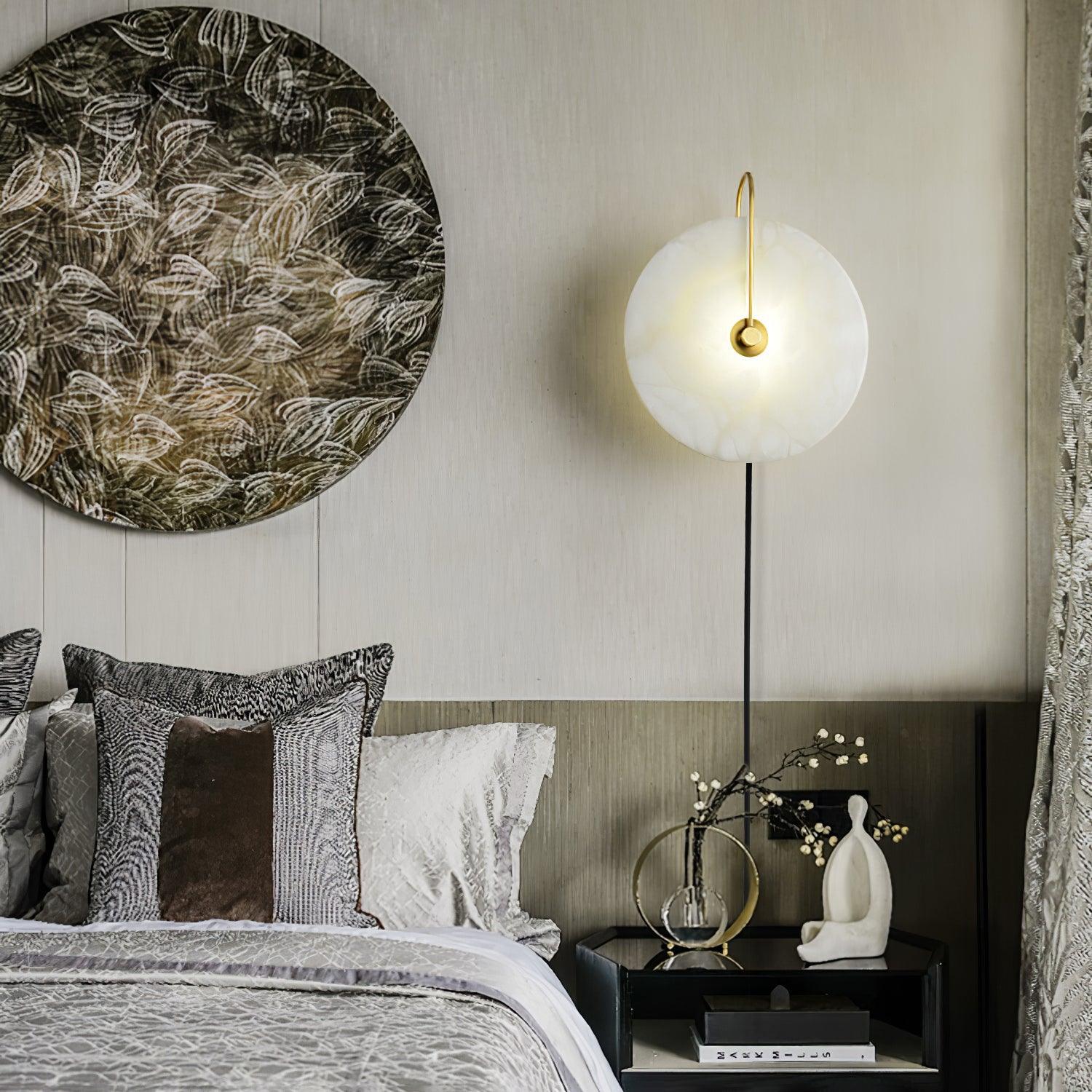Ceraeyra Alabaster Globe Wall Light - Blowlighting
