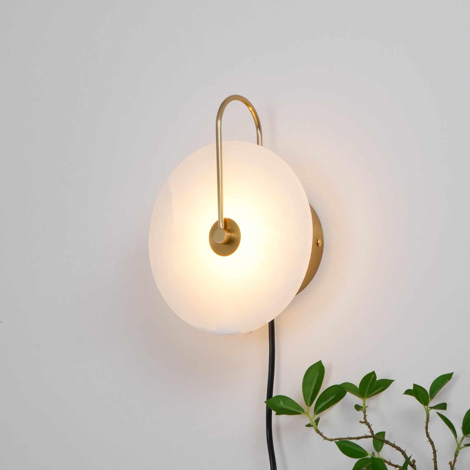 Ceraeyra Alabaster Globe Wall Light - Blowlighting