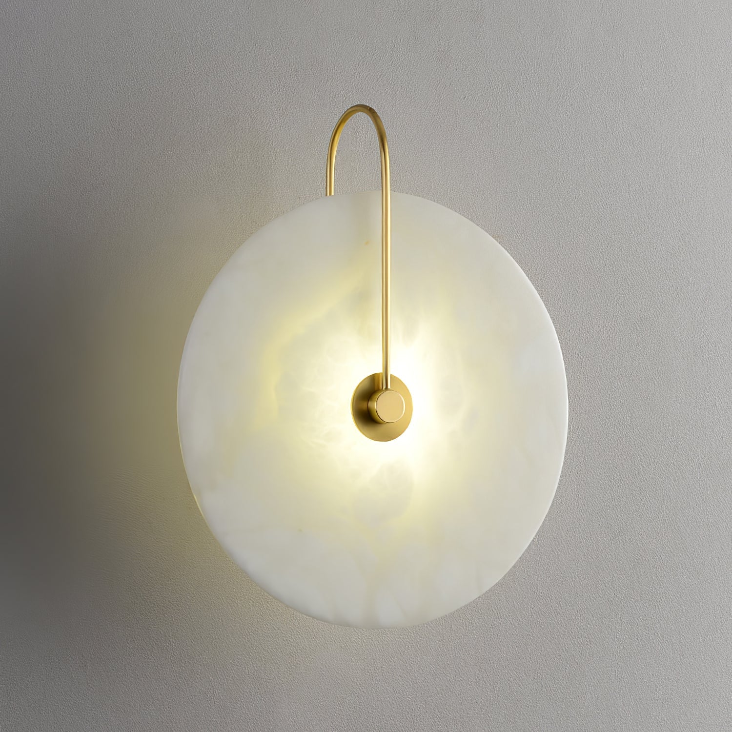 Elaris Alabaster Globe Wall Lamp - Blowlighting
