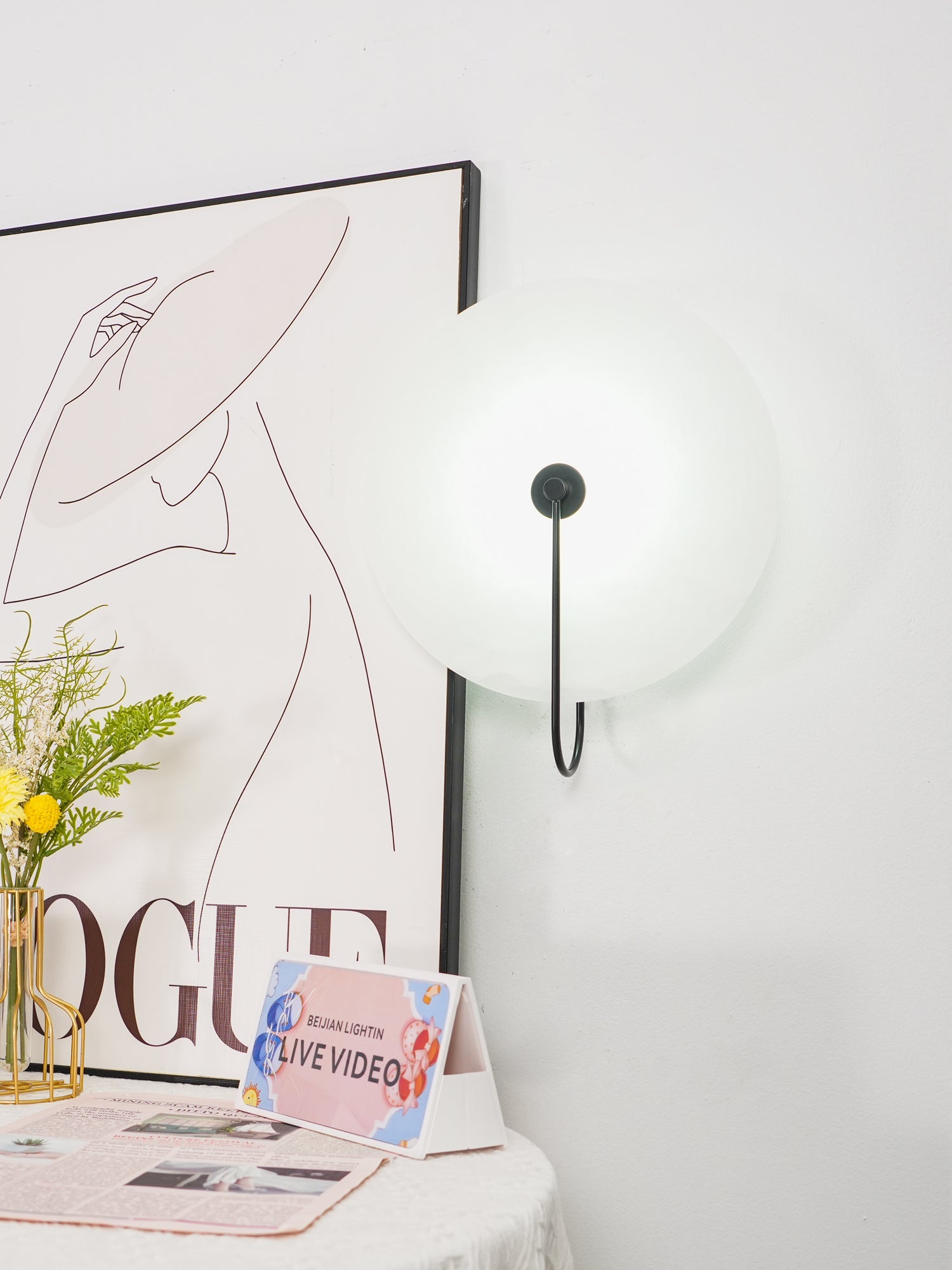 Ceraeyra Alabaster Globe Wall Light - Blowlighting