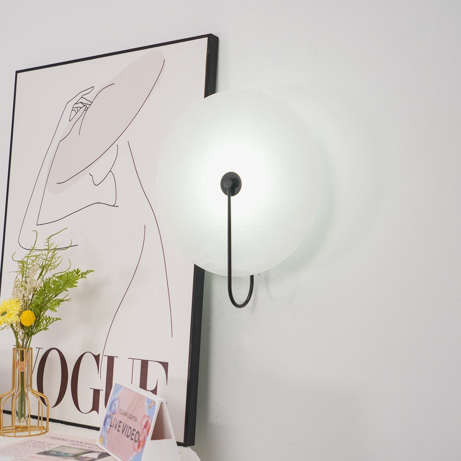 Ceraeyra Alabaster Globe Wall Light - Blowlighting
