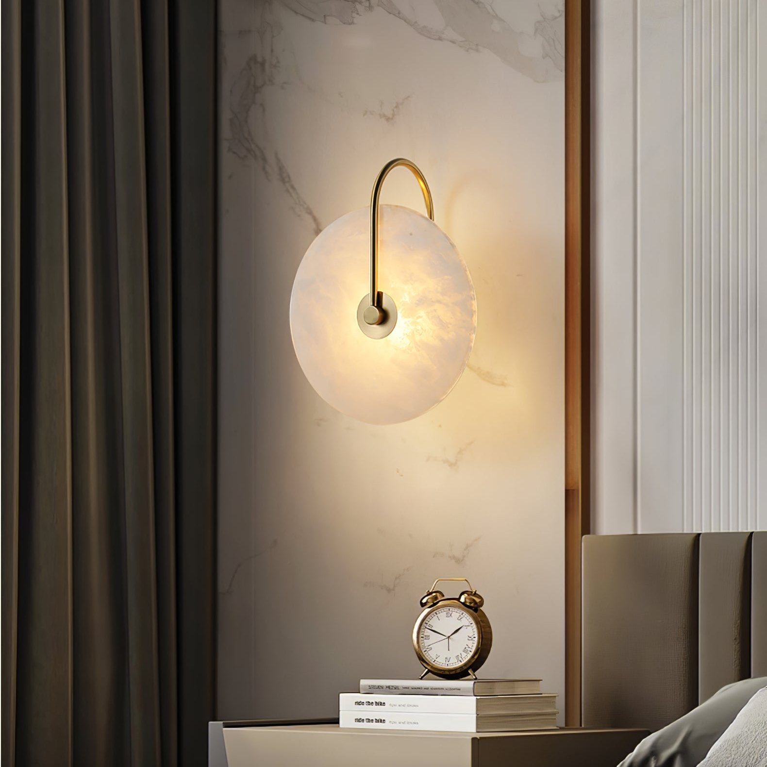 Ceraeyra Alabaster Globe Wall Light - Blowlighting