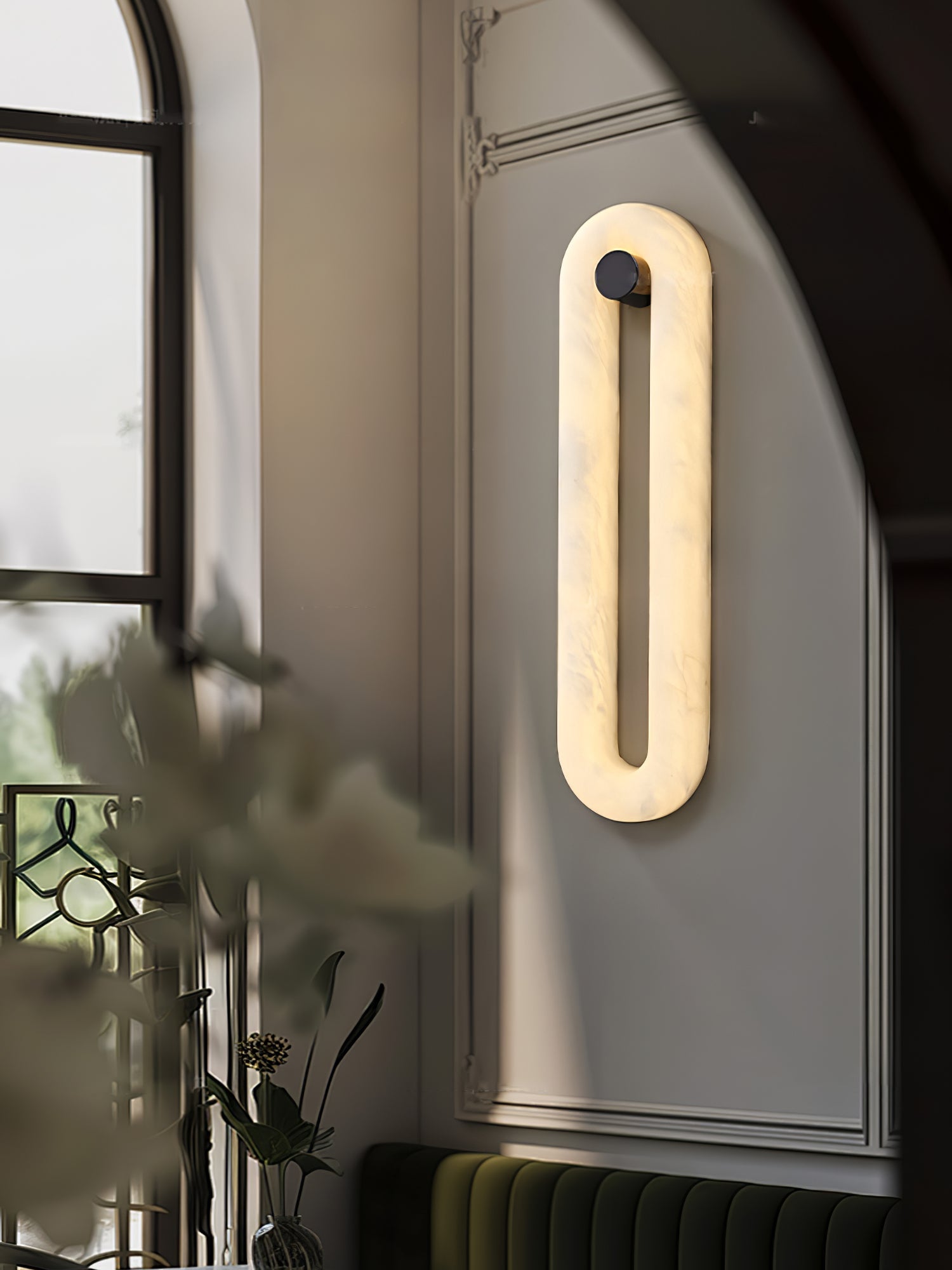 Aurea Modern Alabaster Wall Light - Blowlighting