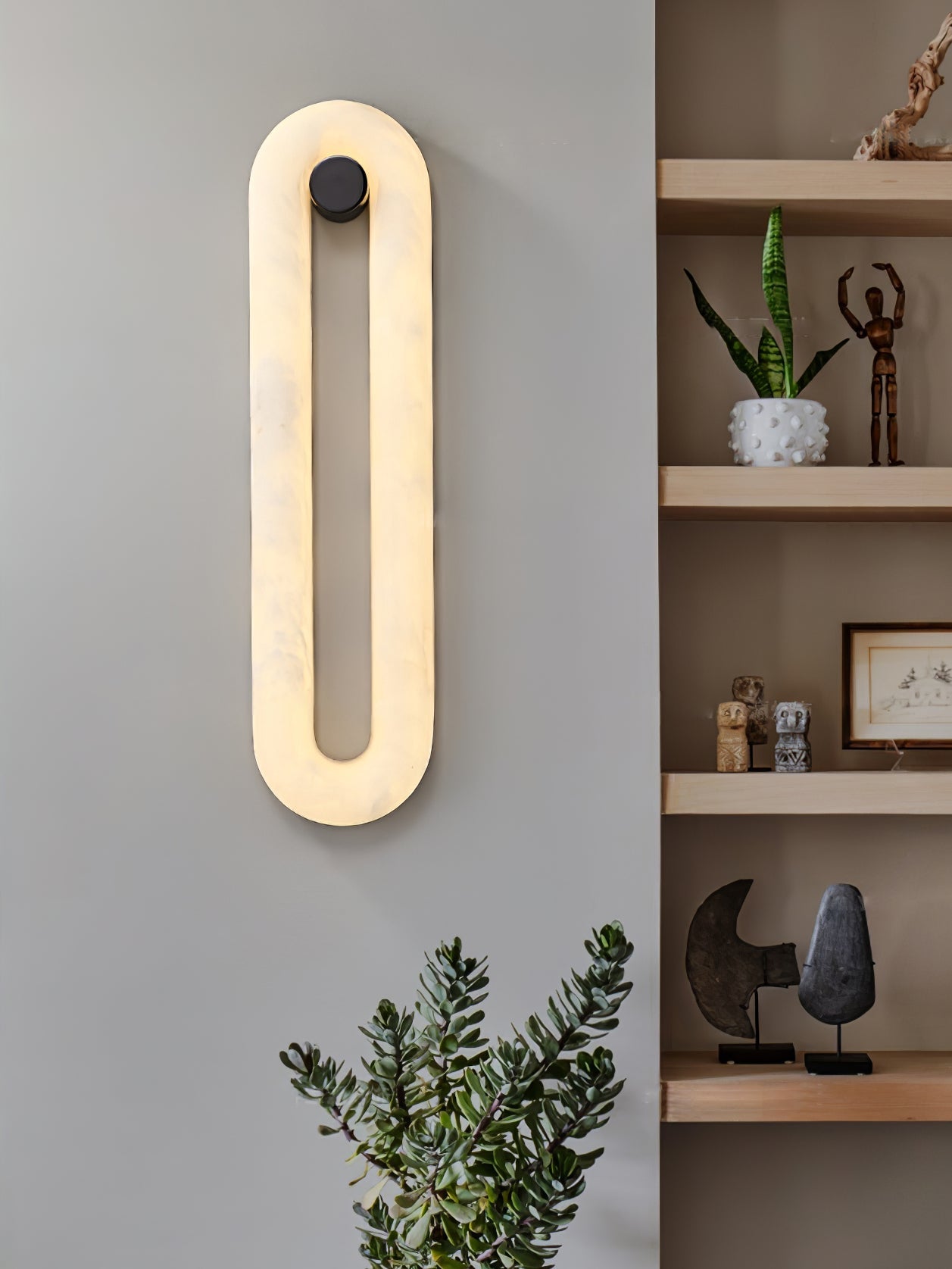Aurea Modern Alabaster Wall Light - Blowlighting