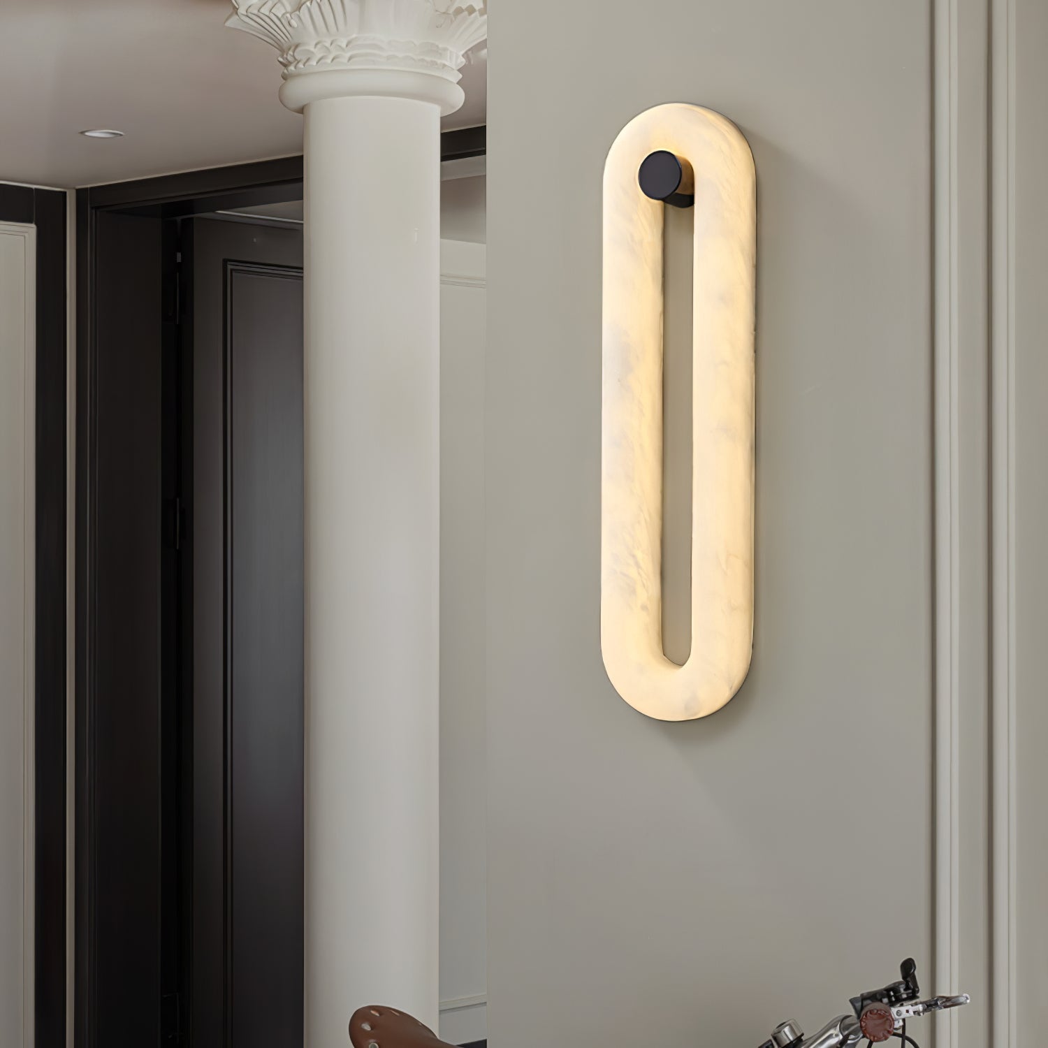 Aurea Modern Alabaster Wall Light - Blowlighting
