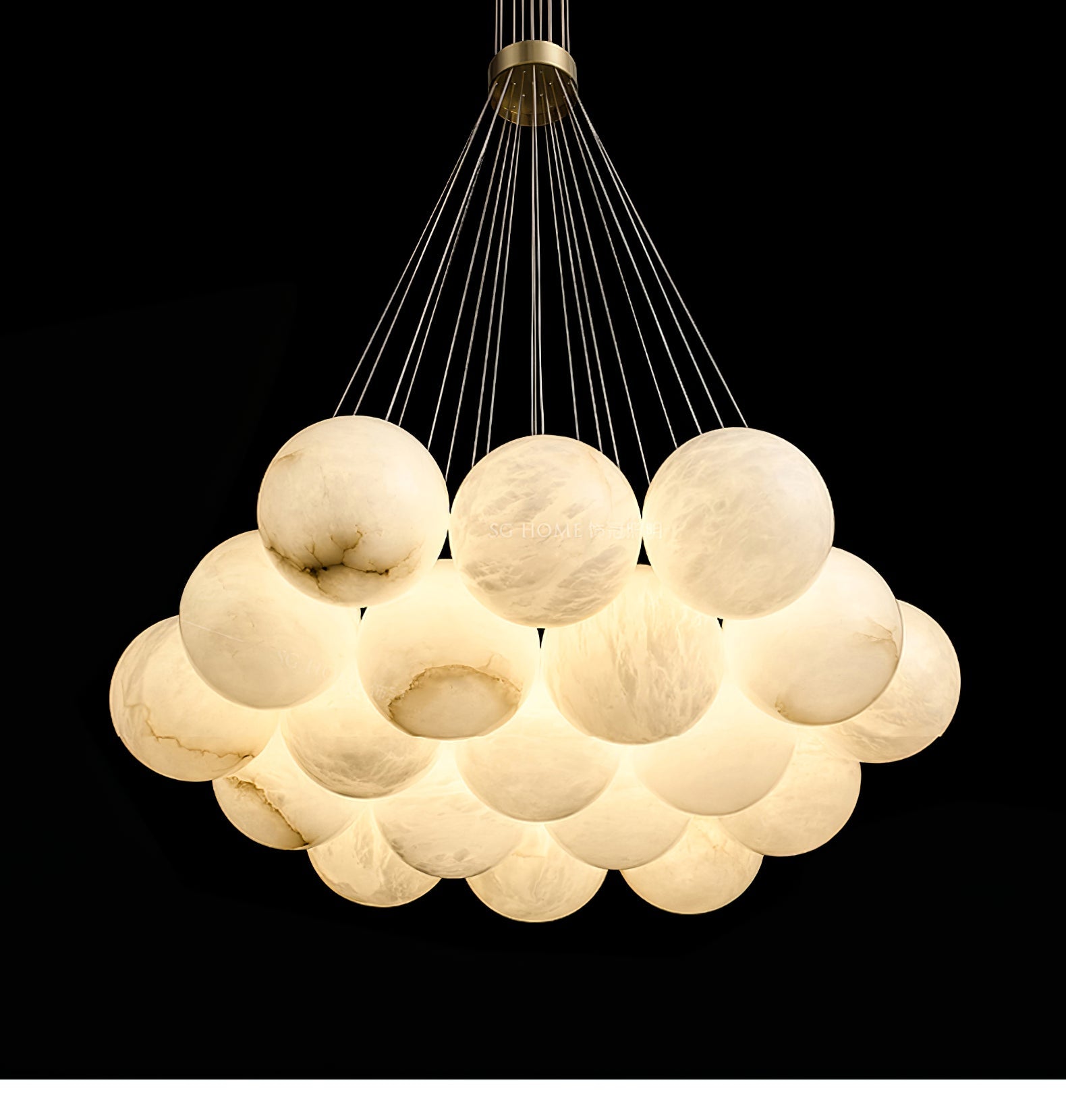 Zovenila Alabaster Chandelier - Blowlighting