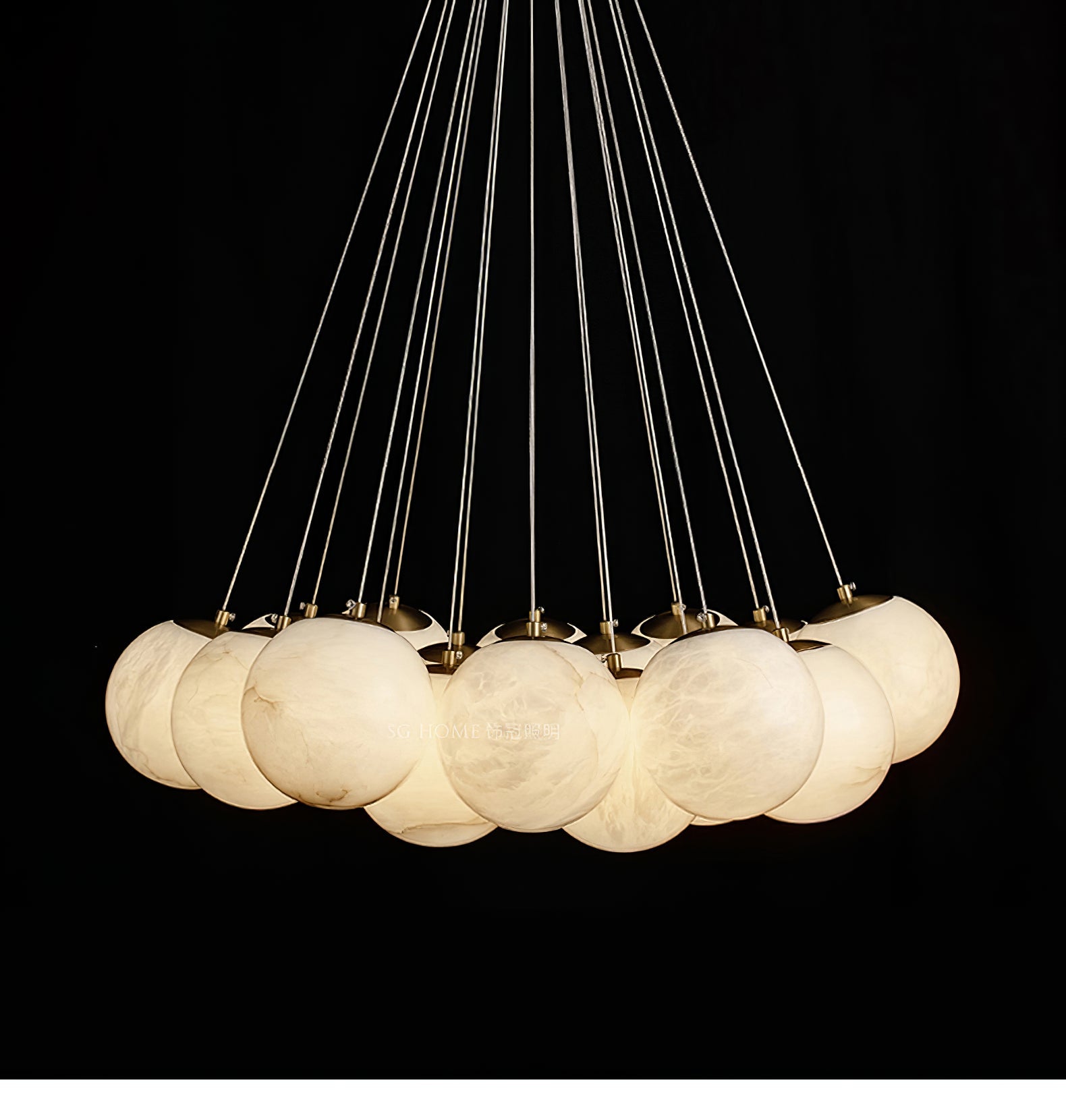 Zovenila Alabaster Chandelier - Blowlighting