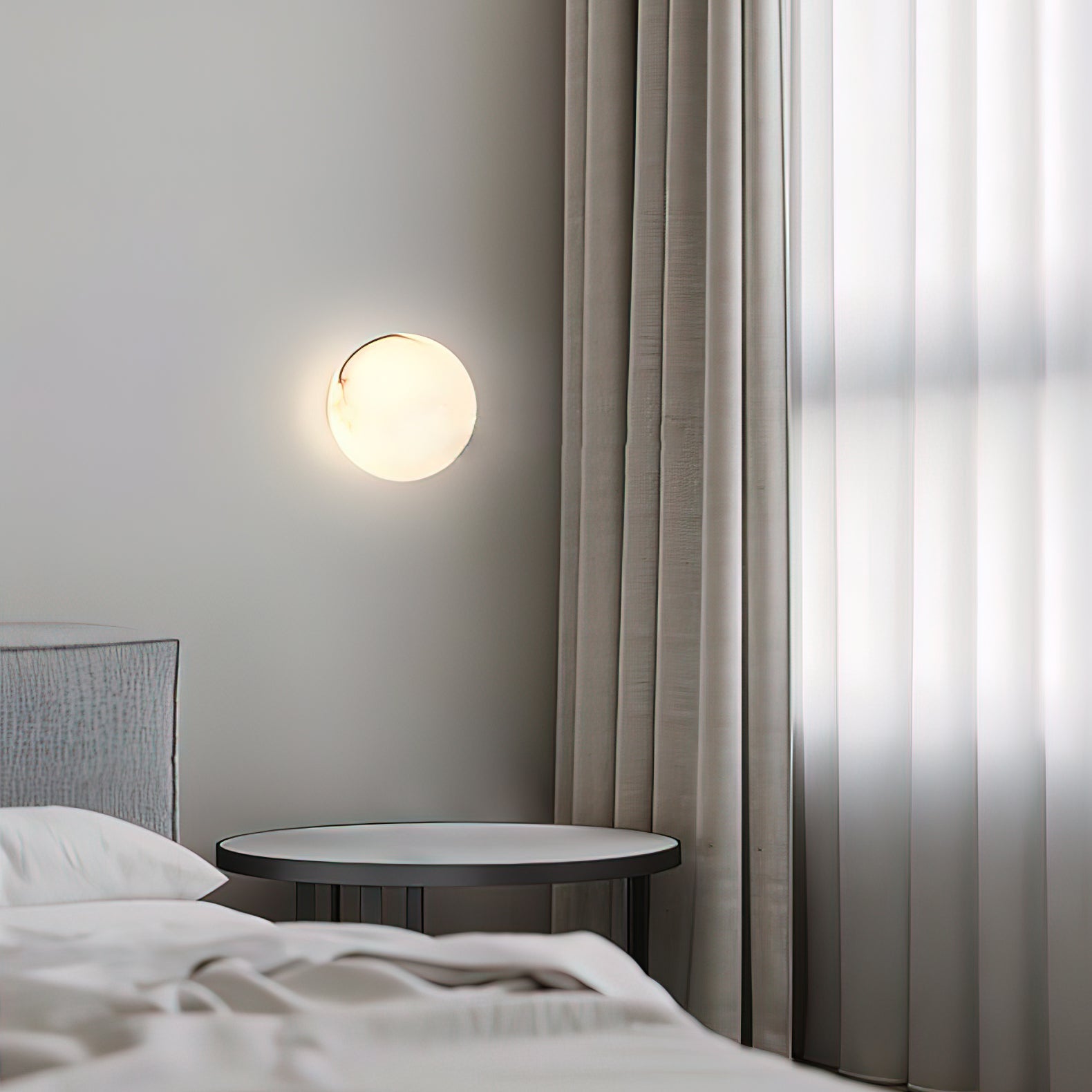 Vevinir Alabaster Globe Wall Light - Blowlighting