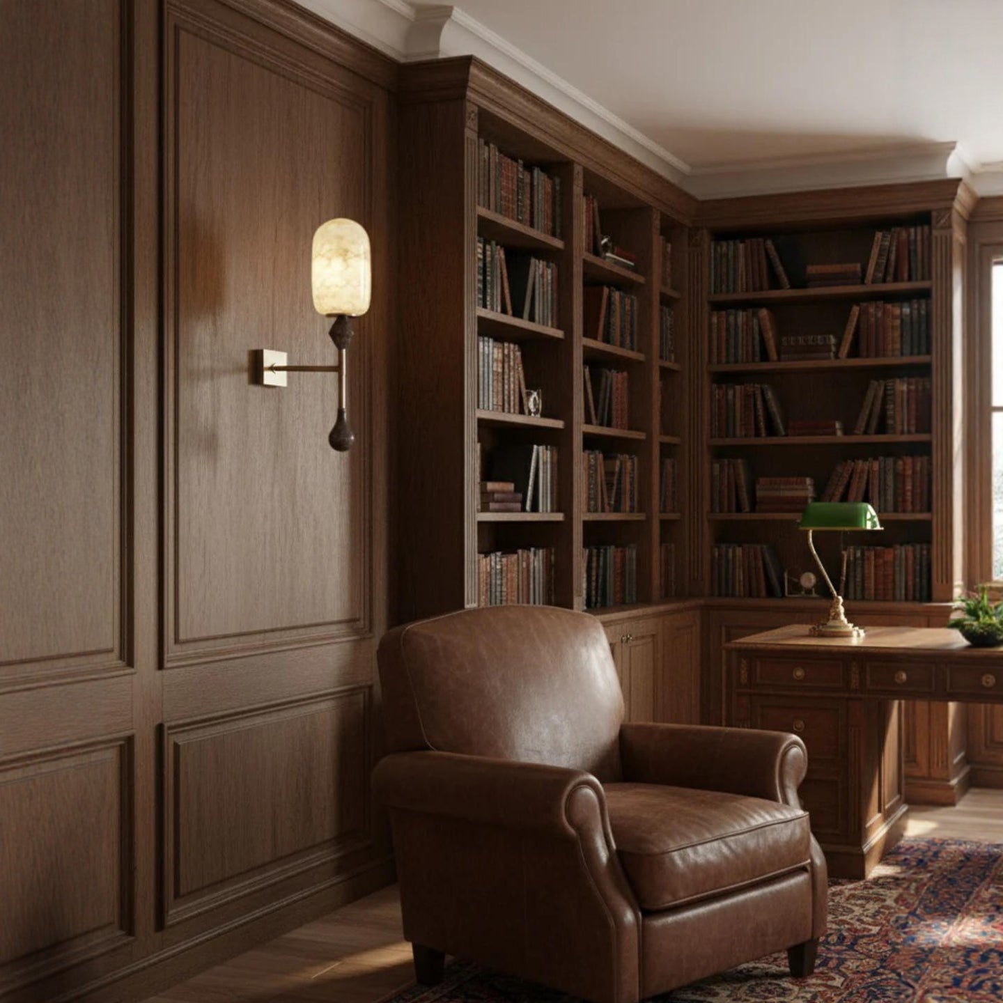 Alabaster Obelisk Double Sconce - Vakkerlight