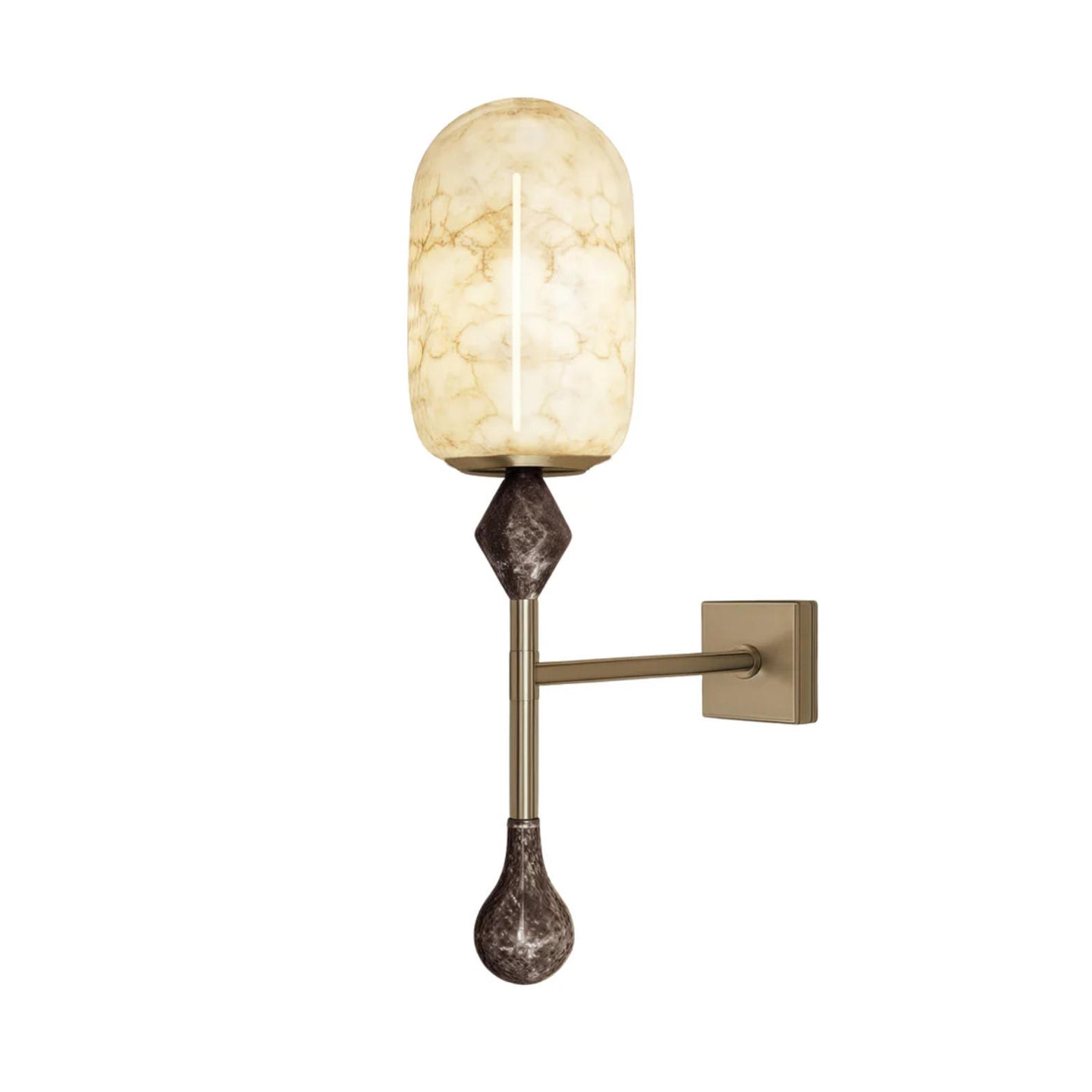 Alabaster Obelisk Double Sconce - Vakkerlight