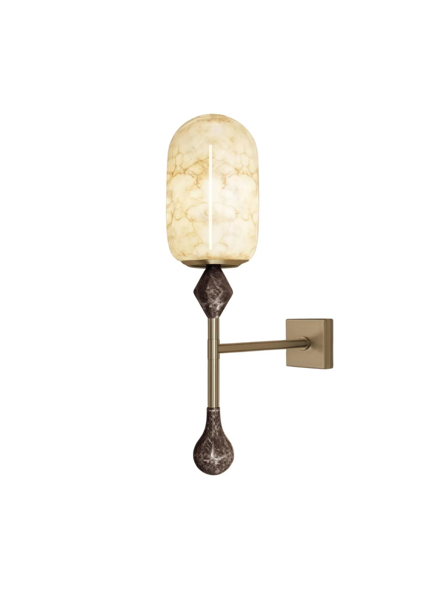 Alabaster Obelisk Double Sconce - Vakkerlight