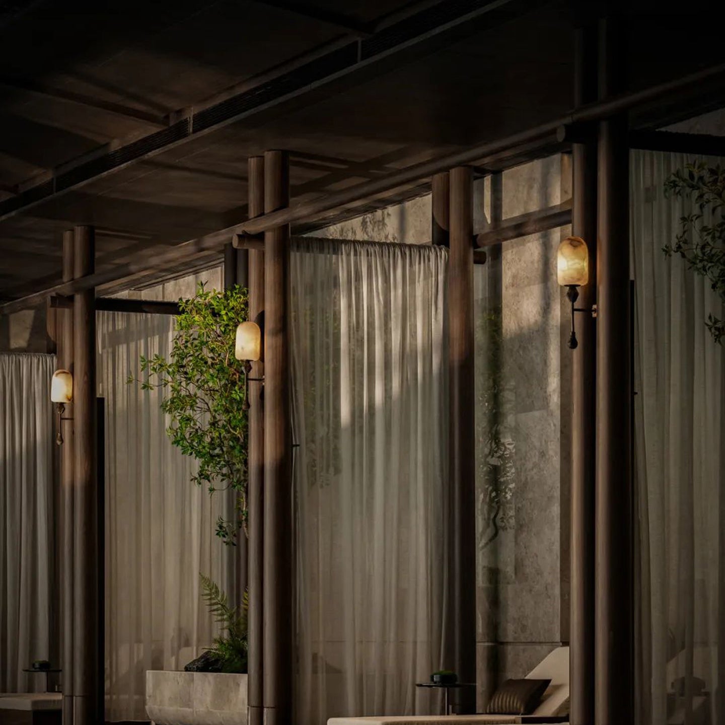 Alabaster Obelisk Double Sconce - Vakkerlight