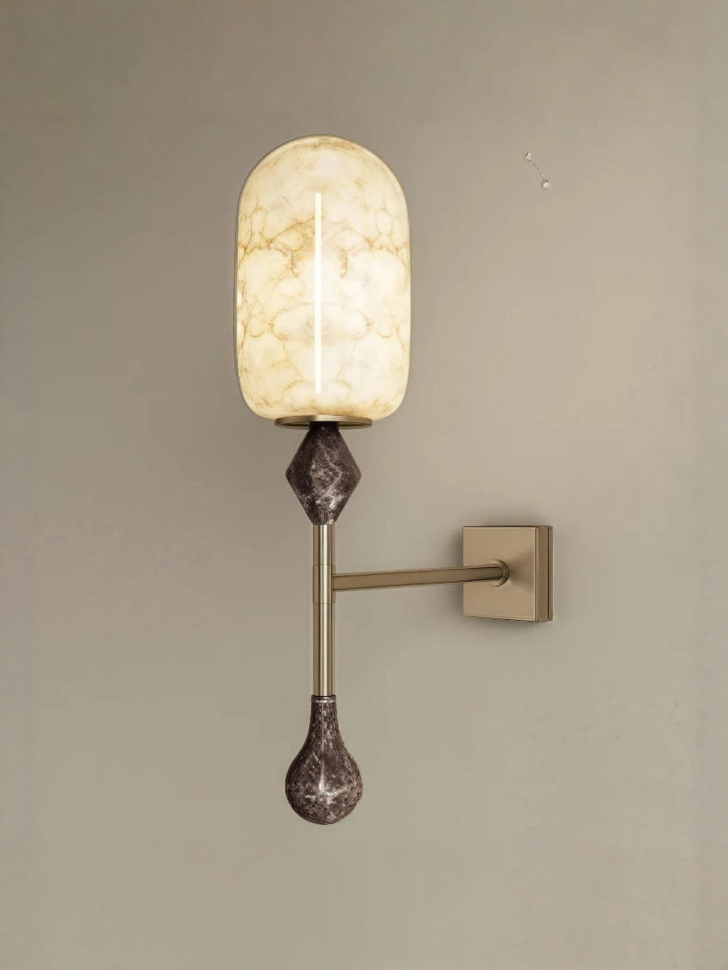 Alabaster Obelisk Double Sconce - Vakkerlight