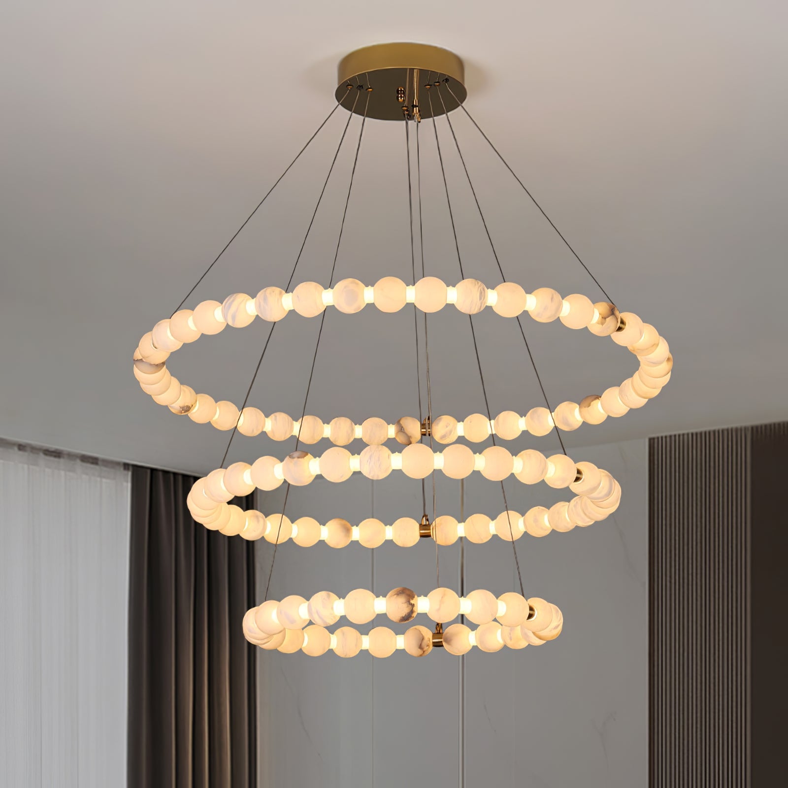 Orion Modern Alabaster Pendant Light - Blowlighting