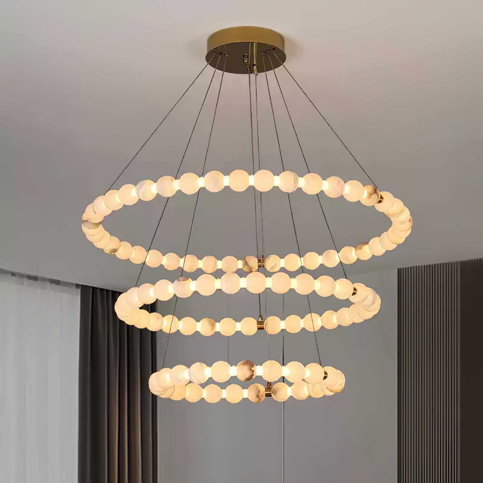 Orion Modern Alabaster Pendant Light - Blowlighting