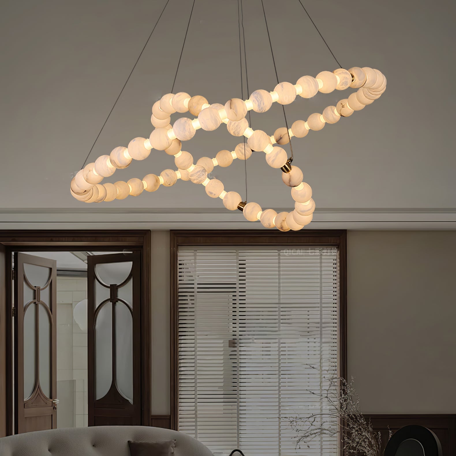 Orion Modern Alabaster Pendant Light - Blowlighting