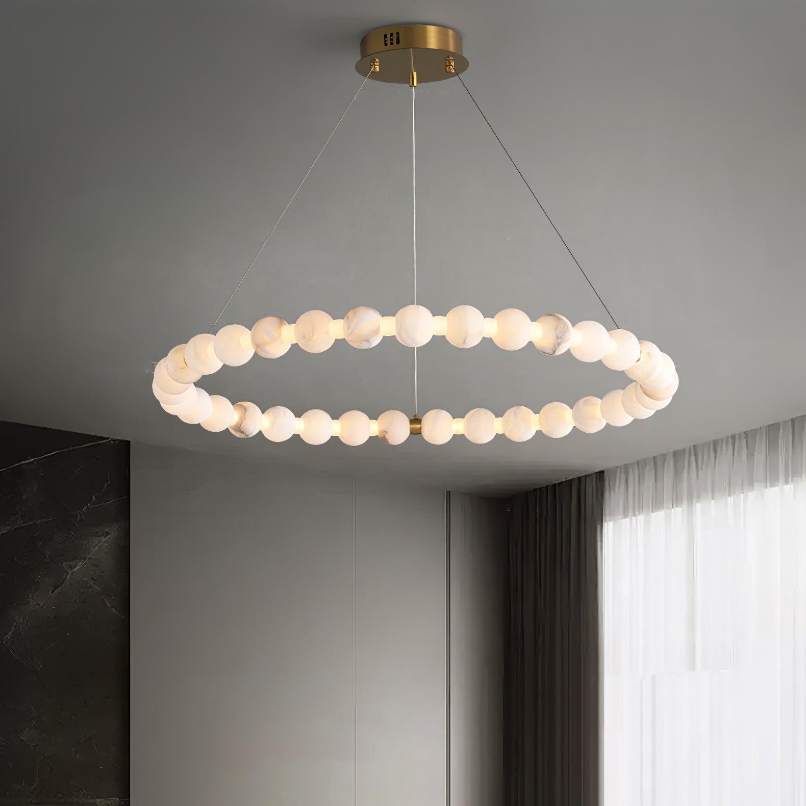 Orion Modern Alabaster Pendant Light - Blowlighting