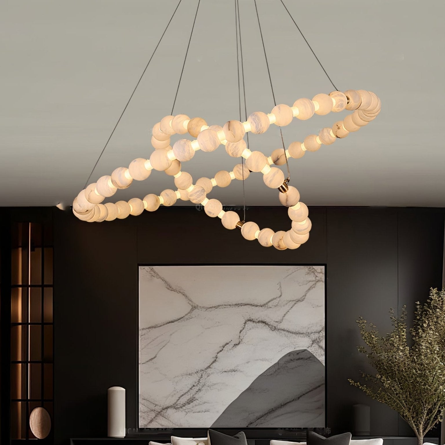Orion Modern Alabaster Pendant Light - Blowlighting