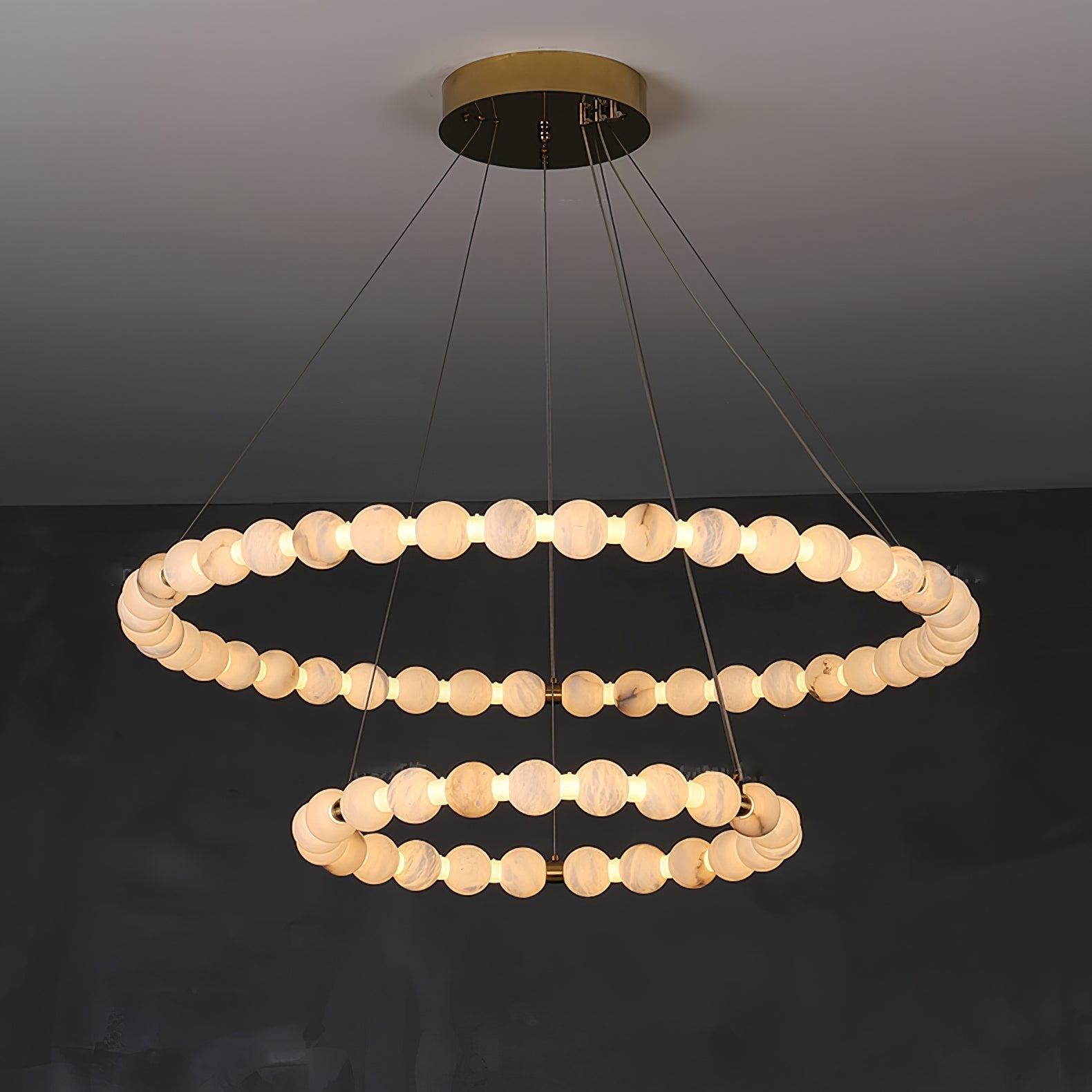 Orion Modern Alabaster Pendant Light - Blowlighting