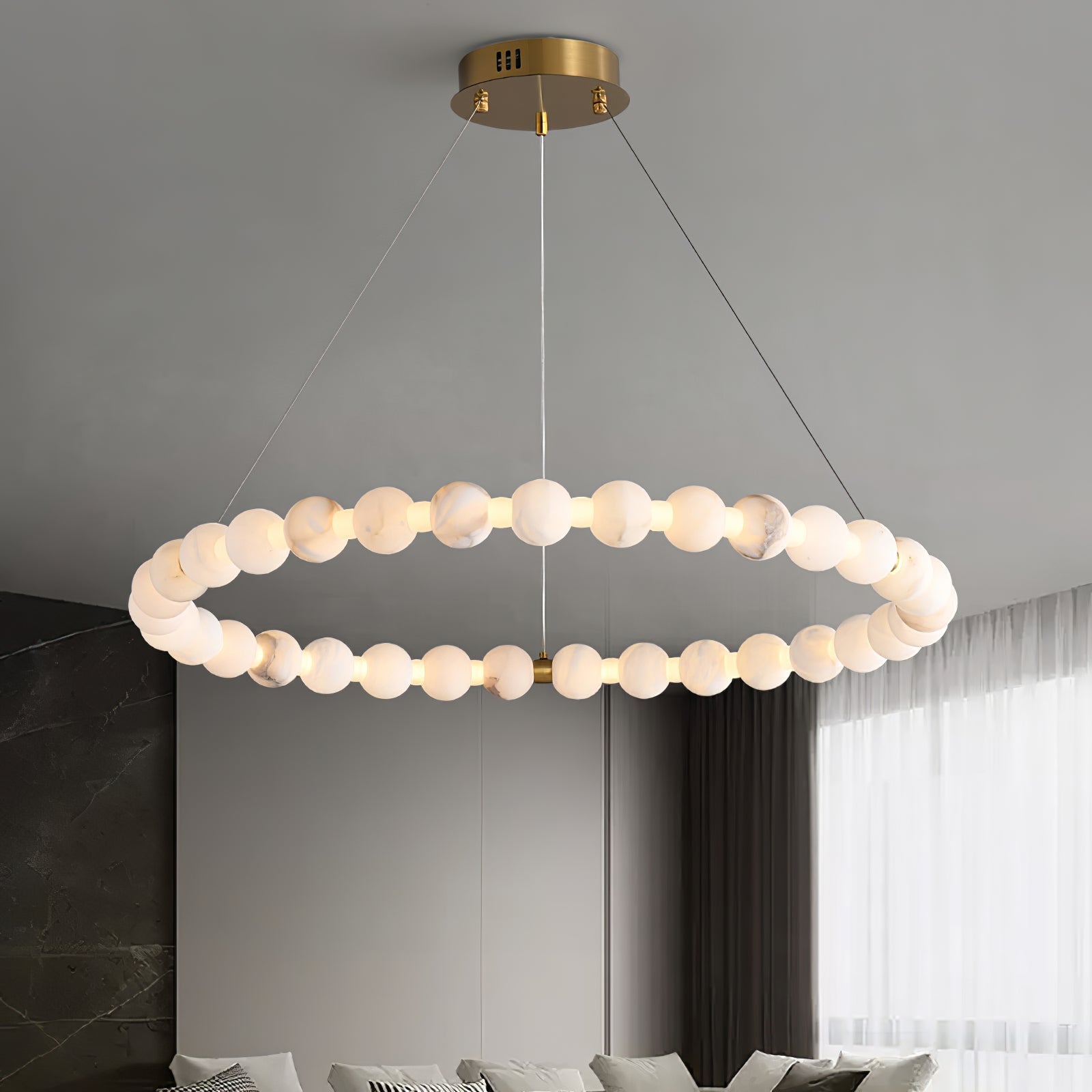 Orion Modern Alabaster Pendant Light - Blowlighting