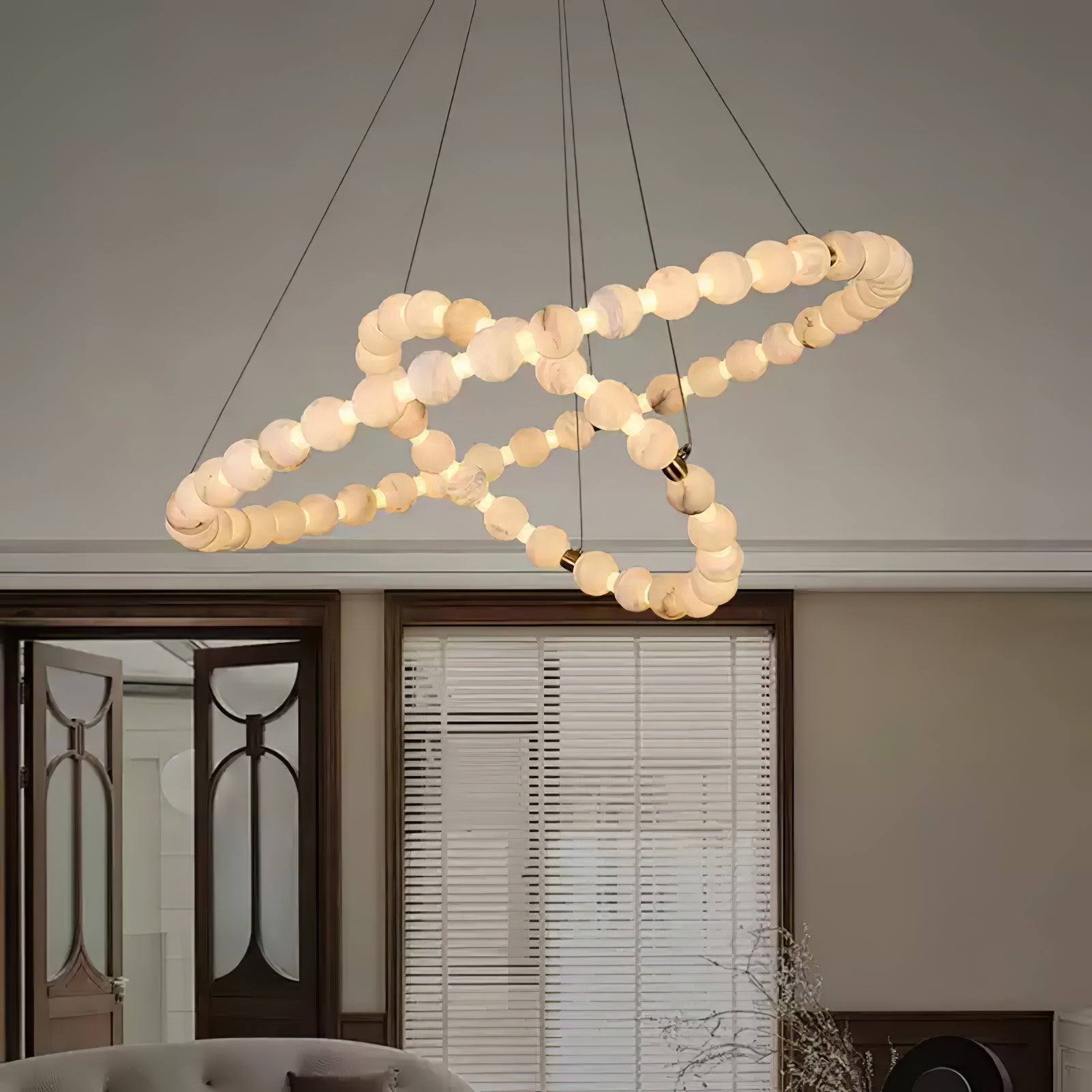 Orion Modern Alabaster Pendant Light - Blowlighting