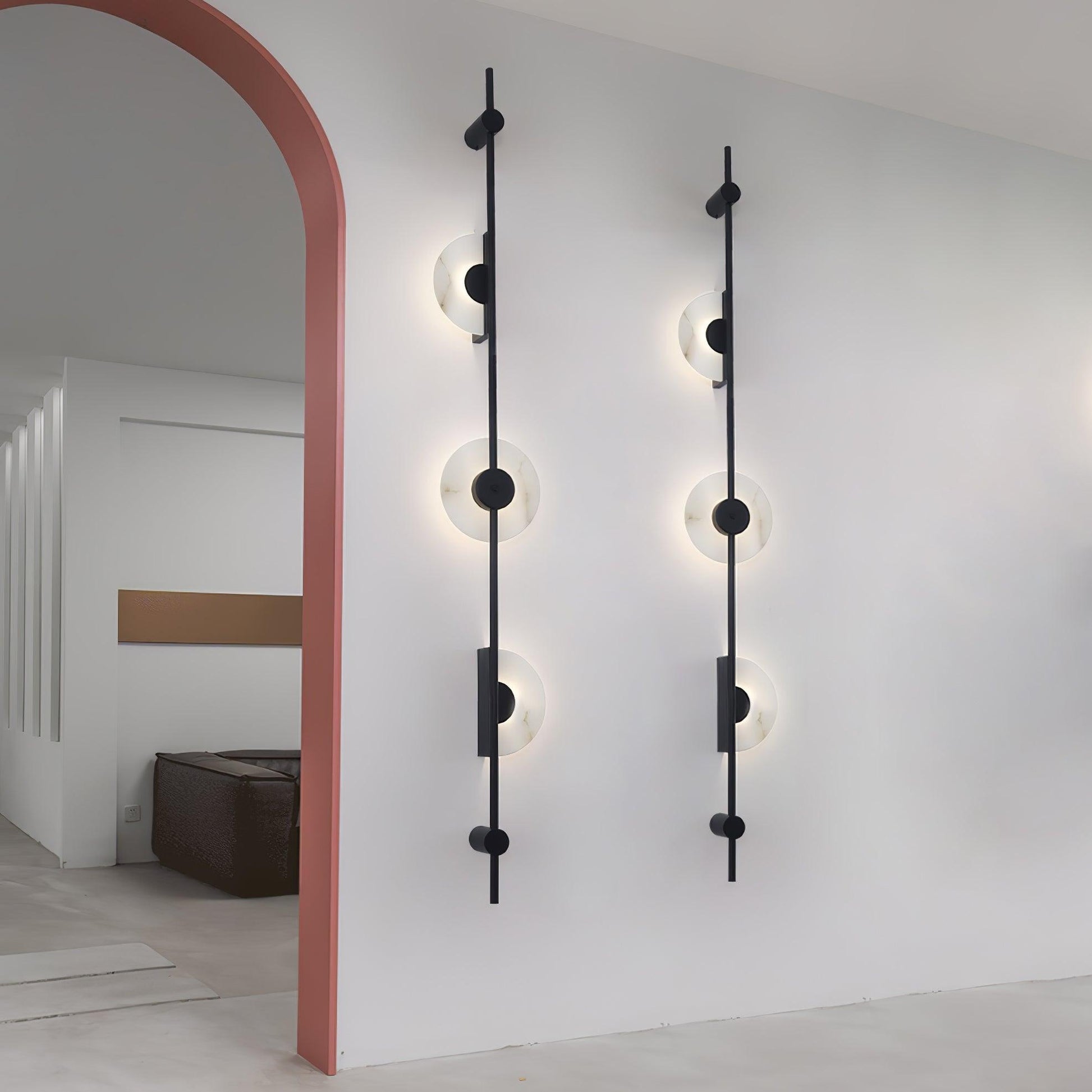 Edria Minimalist Alabaster Wall Light - Blowlighting