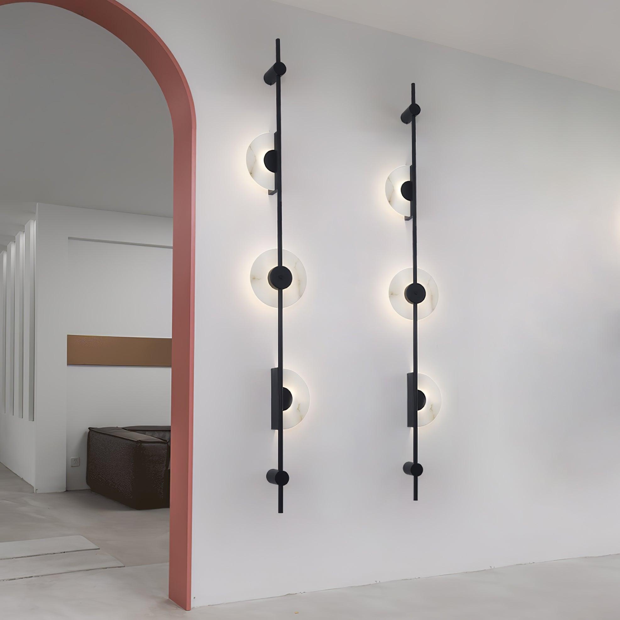 Edria Minimalist Alabaster Wall Light - Blowlighting