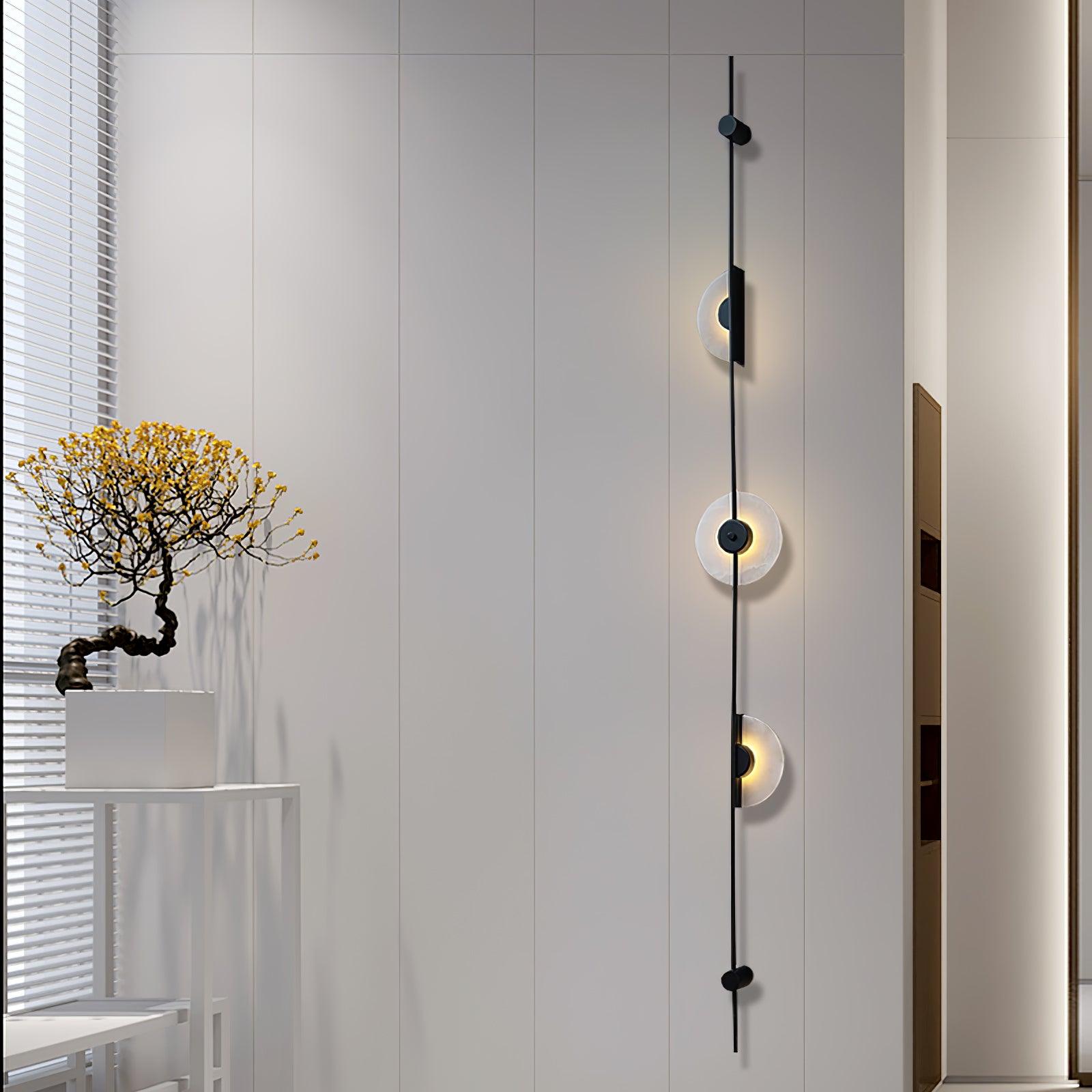 Edria Minimalist Alabaster Wall Light - Blowlighting
