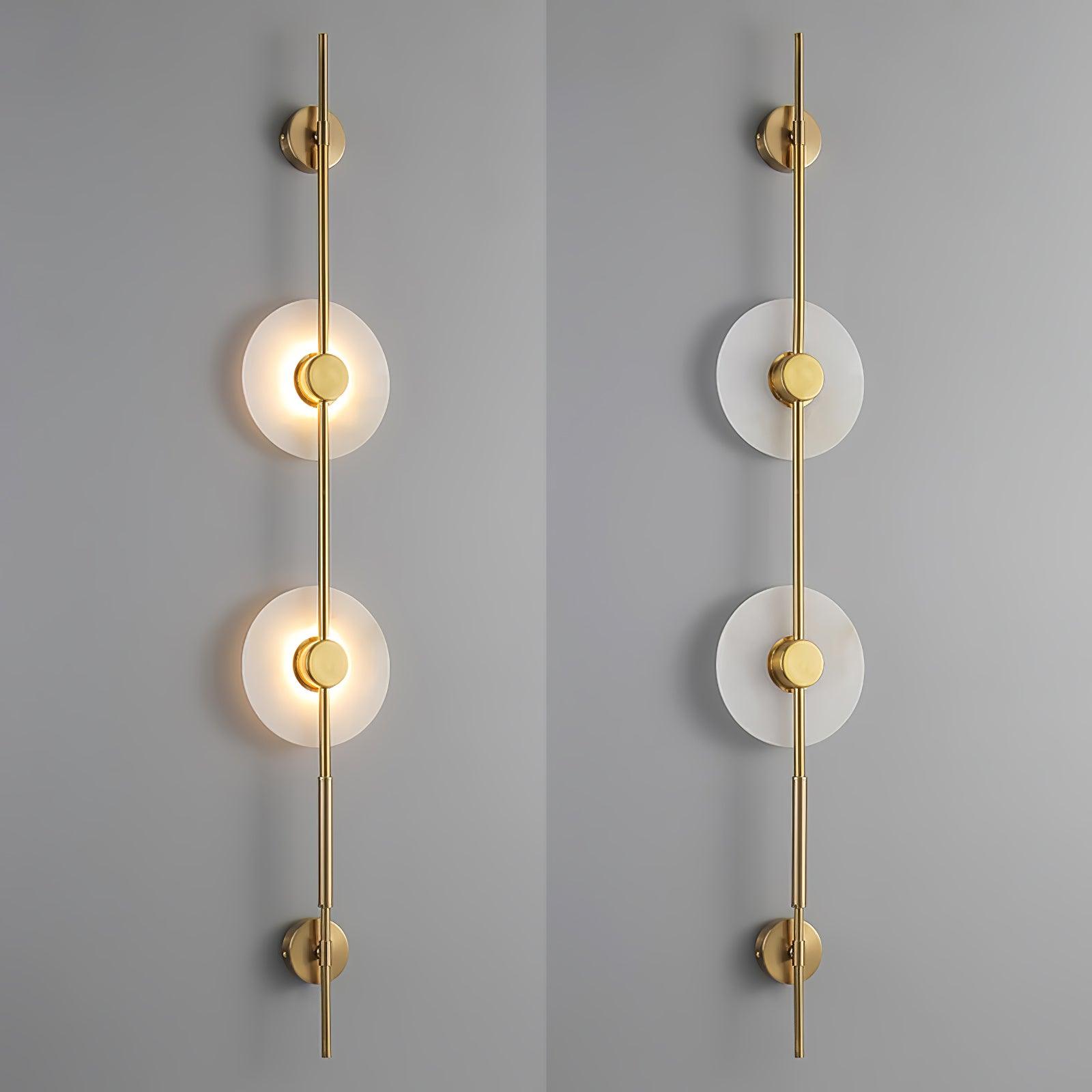 Edria Minimalist Alabaster Wall Light - Blowlighting