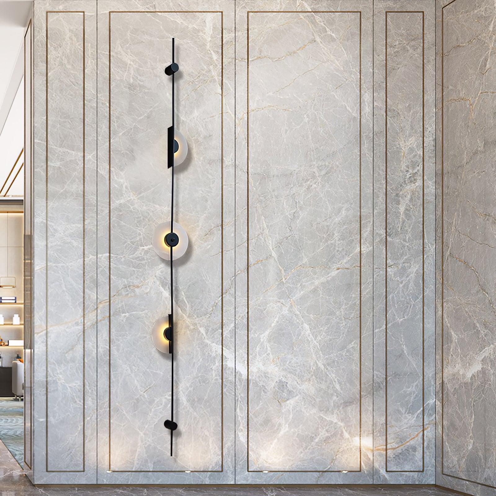 Edria Minimalist Alabaster Wall Light - Blowlighting