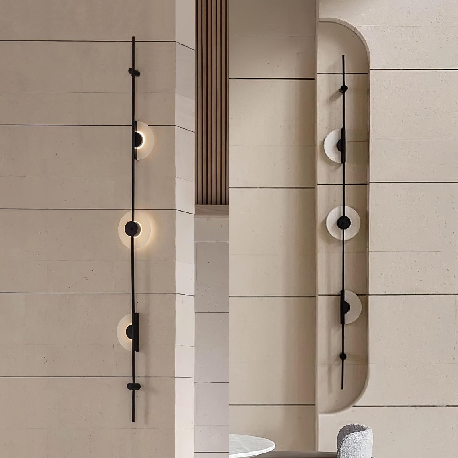 Edria Minimalist Alabaster Wall Light - Blowlighting
