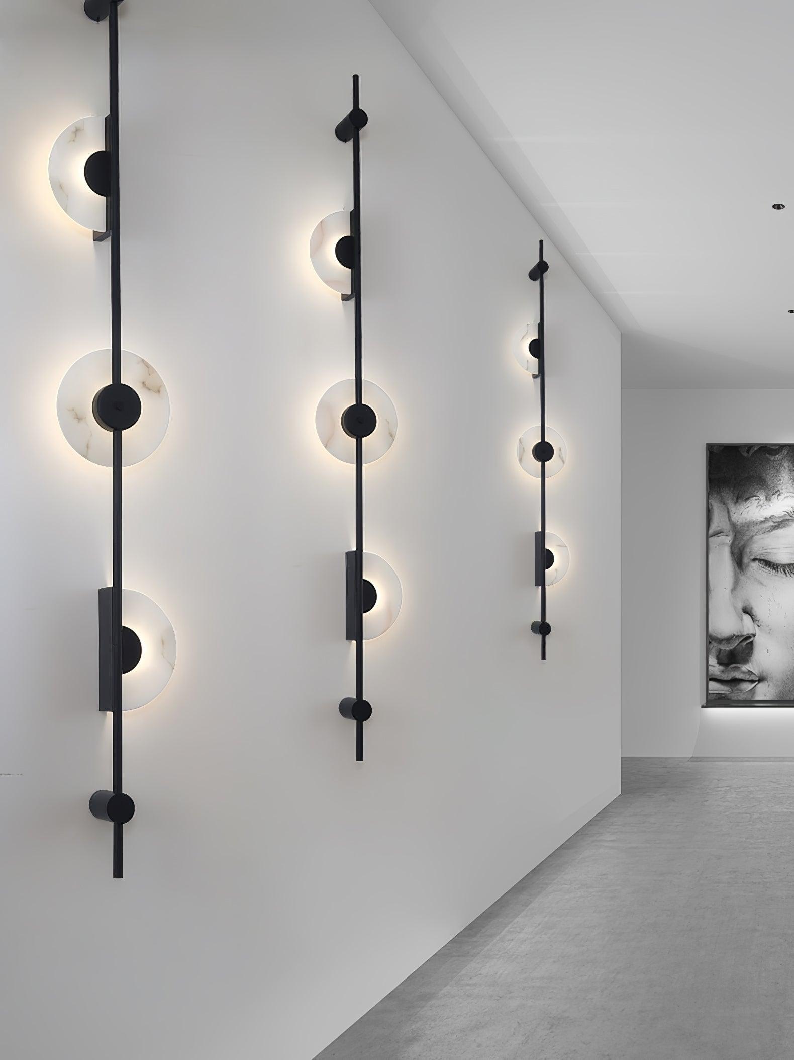 Edria Minimalist Alabaster Wall Light - Blowlighting