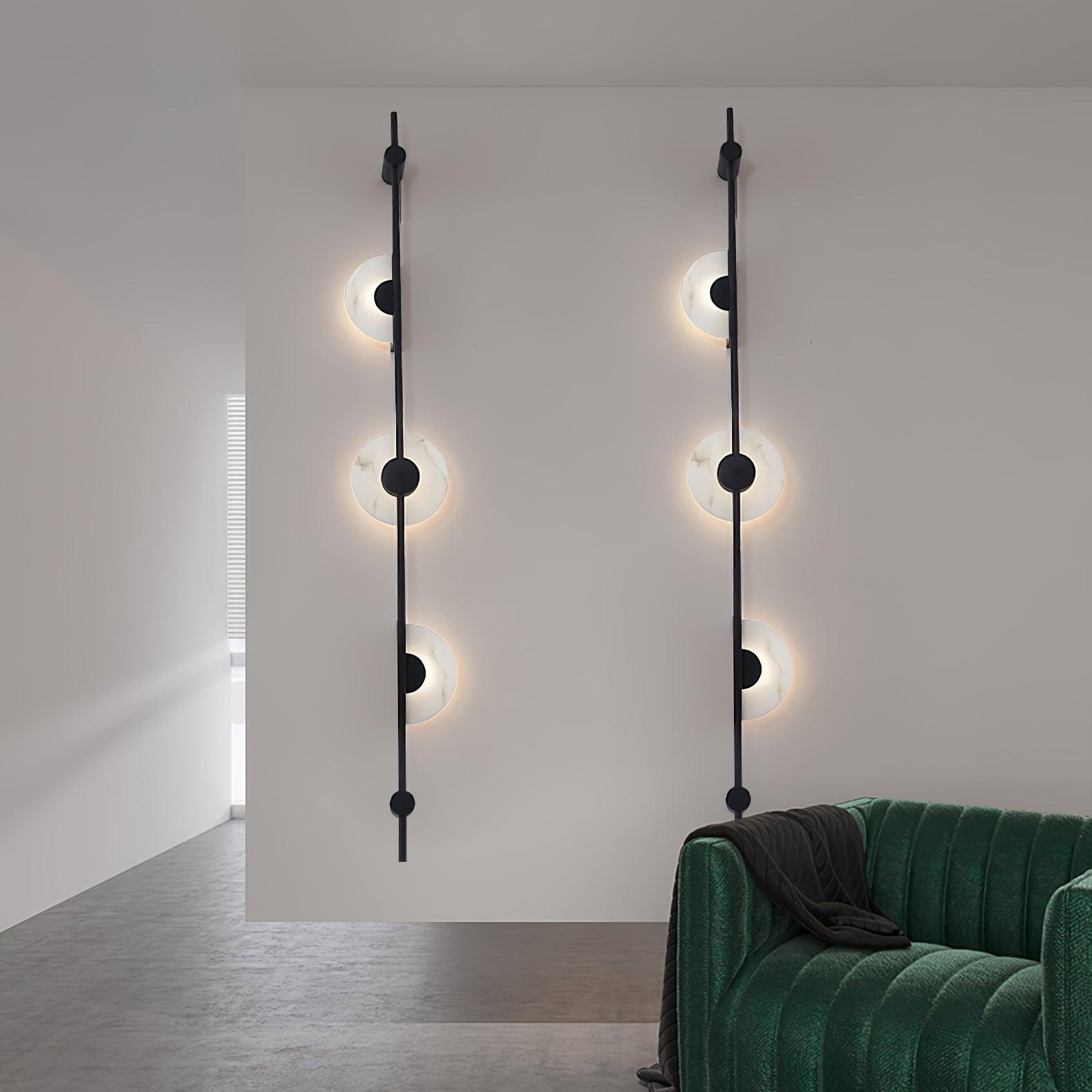 Edria Minimalist Alabaster Wall Light - Blowlighting