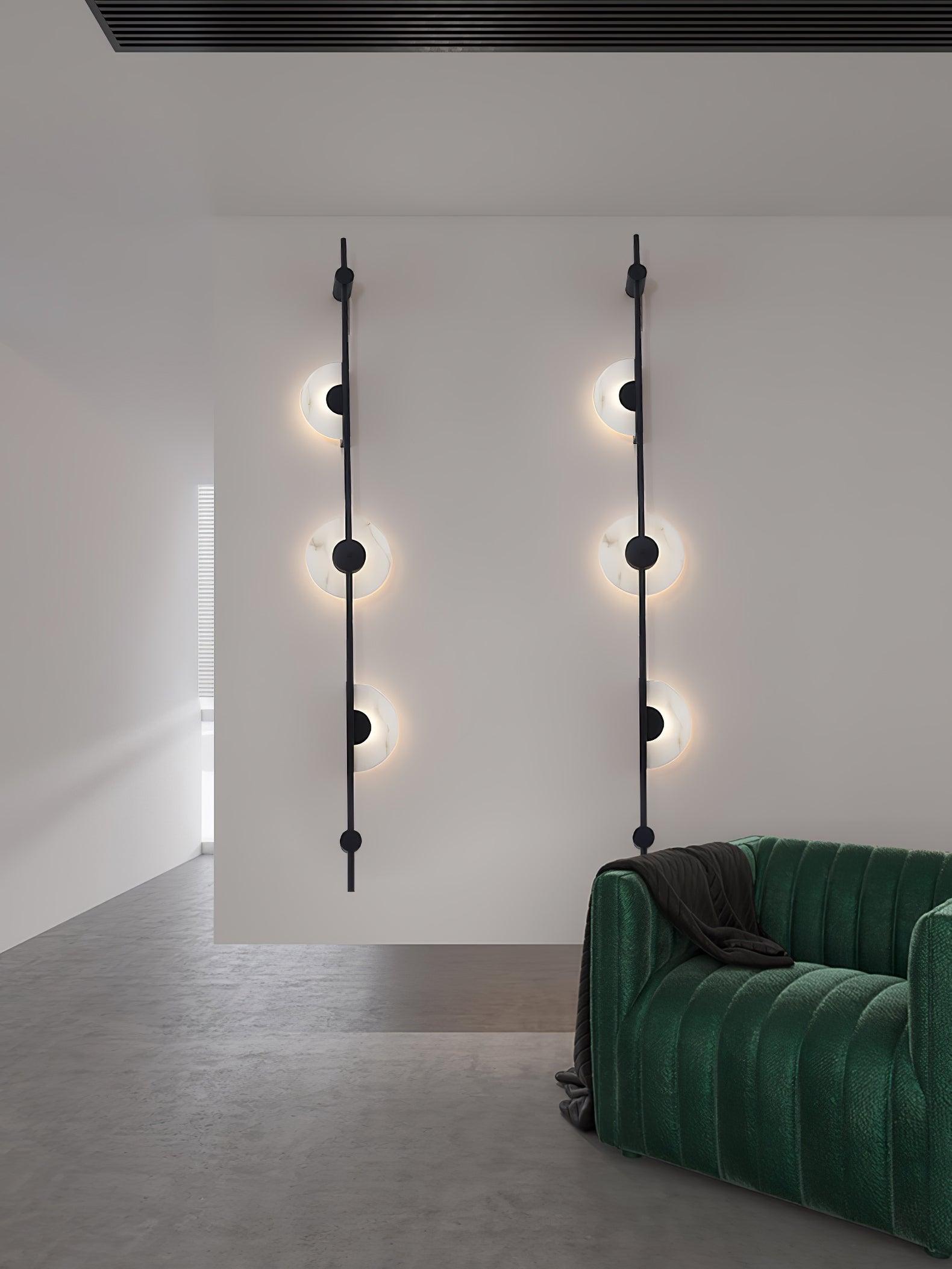 Edria Minimalist Alabaster Wall Light - Blowlighting
