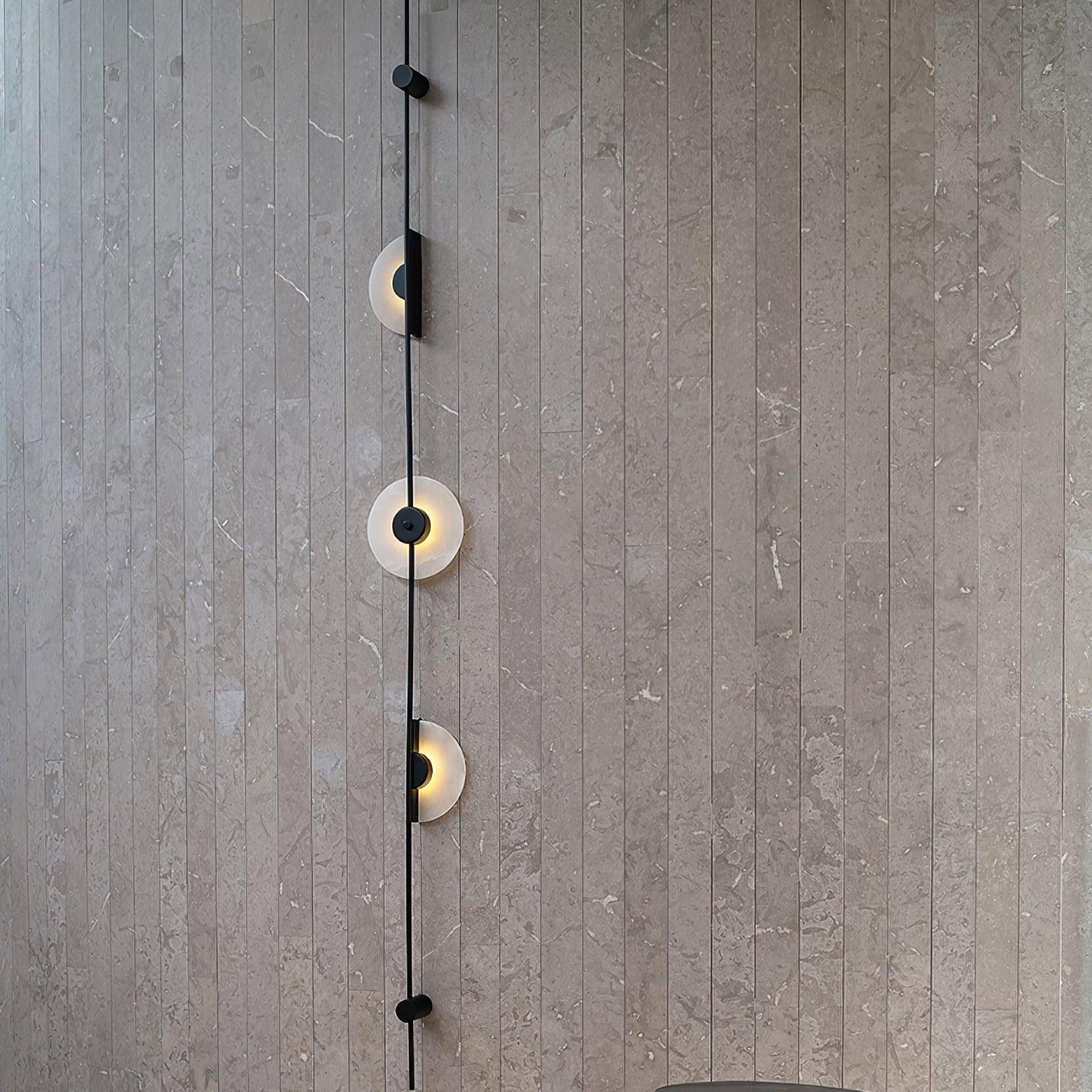 Edria Minimalist Alabaster Wall Light - Blowlighting