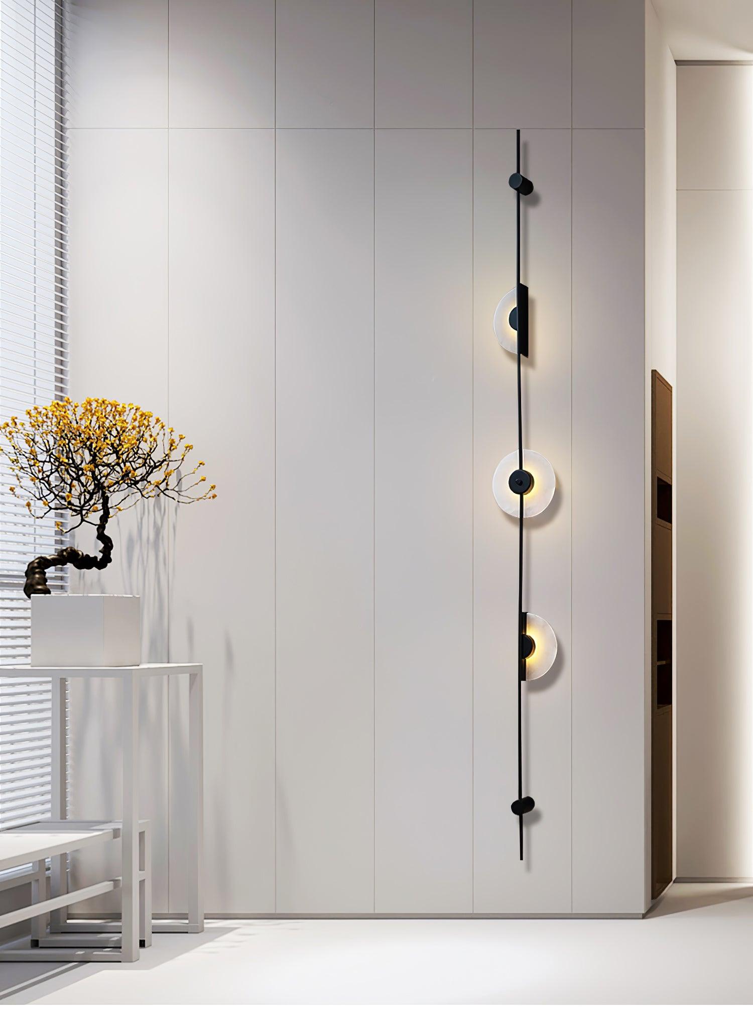 Edria Minimalist Alabaster Wall Light - Blowlighting
