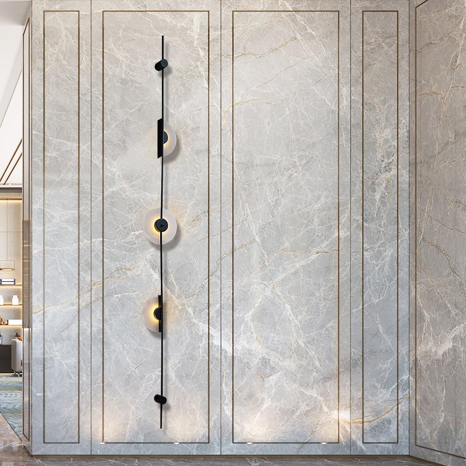 Edria Minimalist Alabaster Wall Light - Blowlighting