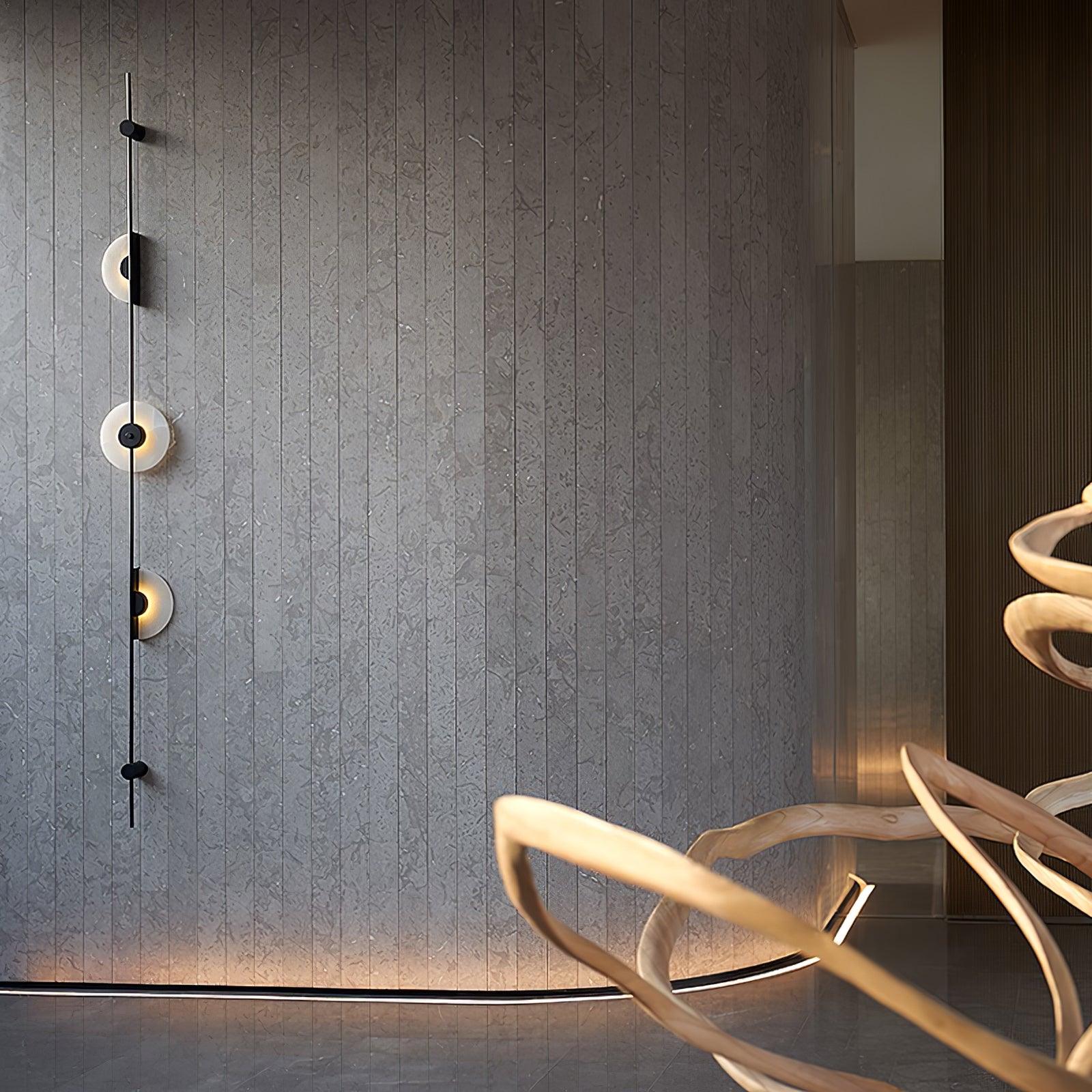 Edria Minimalist Alabaster Wall Light - Blowlighting