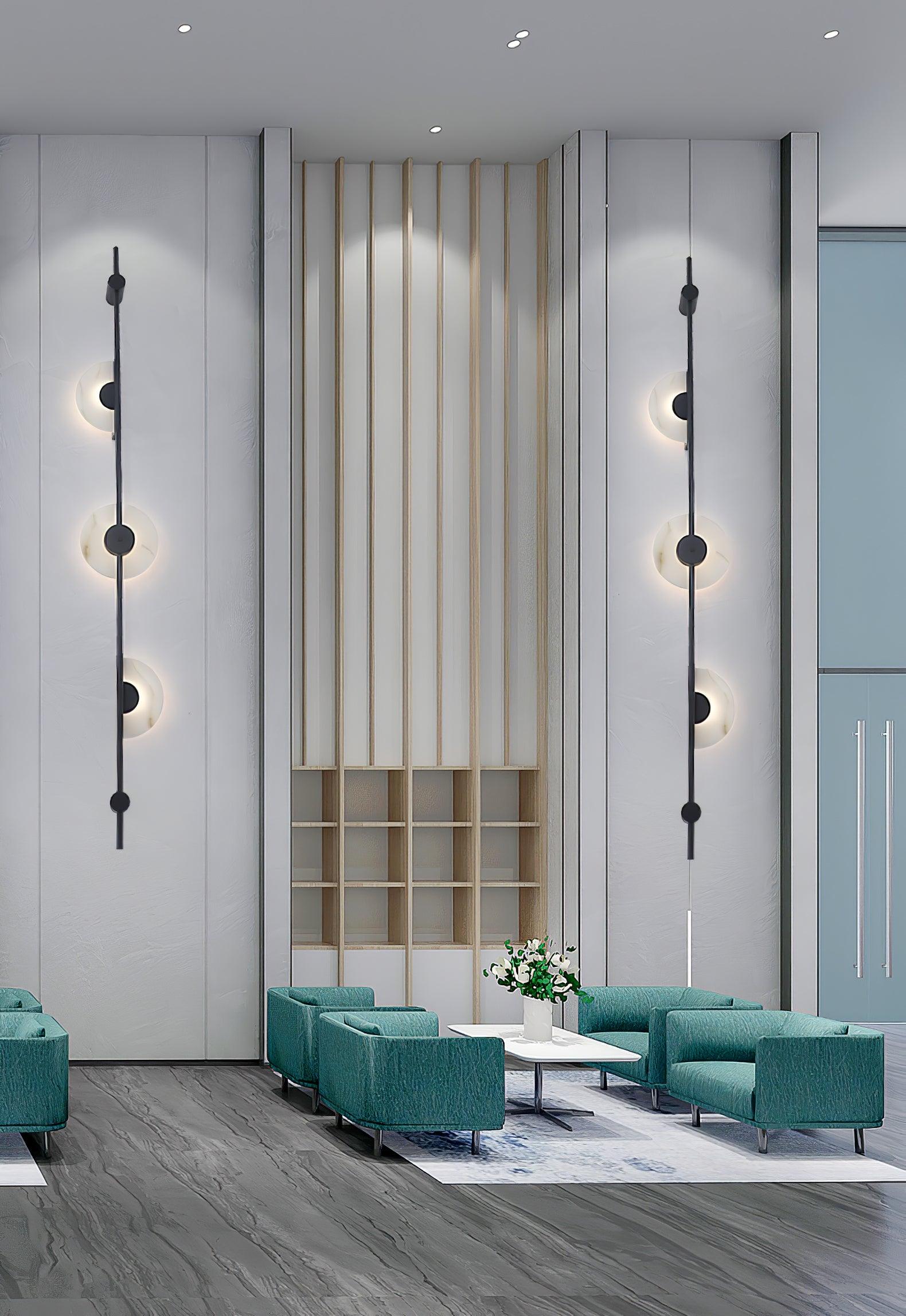 Edria Minimalist Alabaster Wall Light - Blowlighting