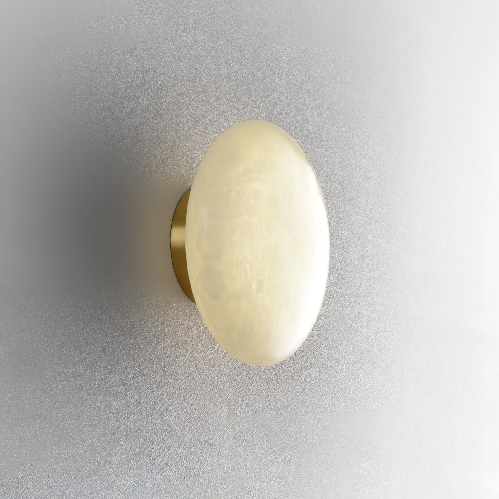 Vanorara Minimalist Alabaster Flush Mount Light - Blowlighting