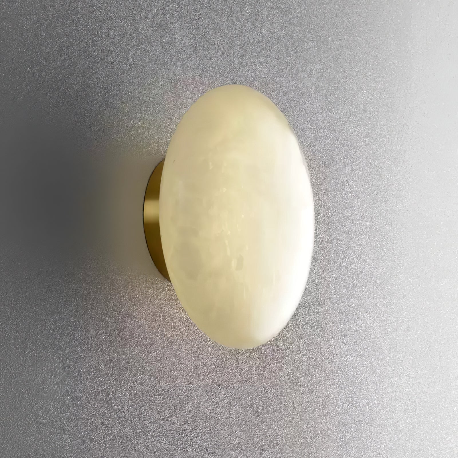 Vanorara Minimalist Alabaster Flush Mount Light - Blowlighting