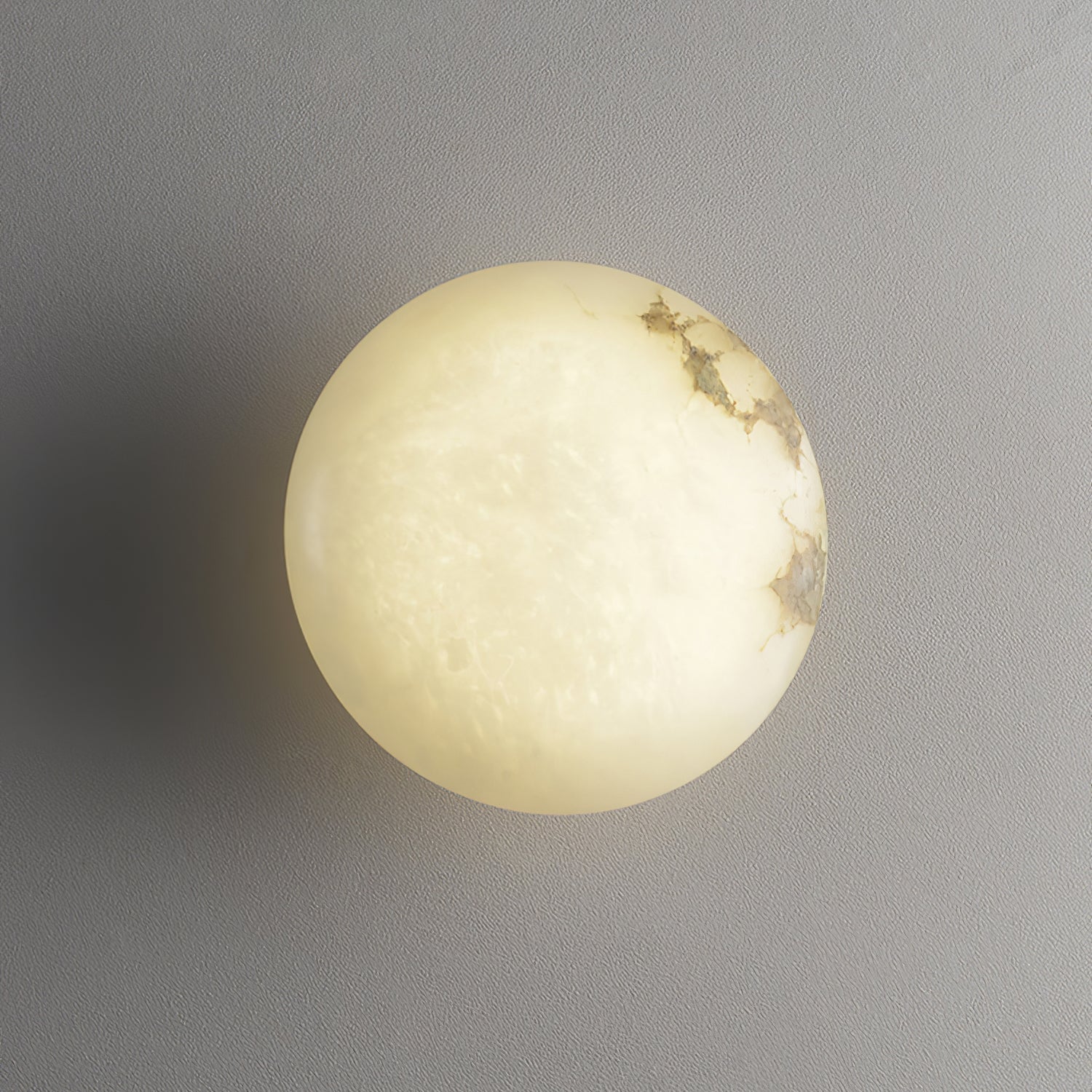 Vanorara Minimalist Alabaster Flush Mount Light - Blowlighting
