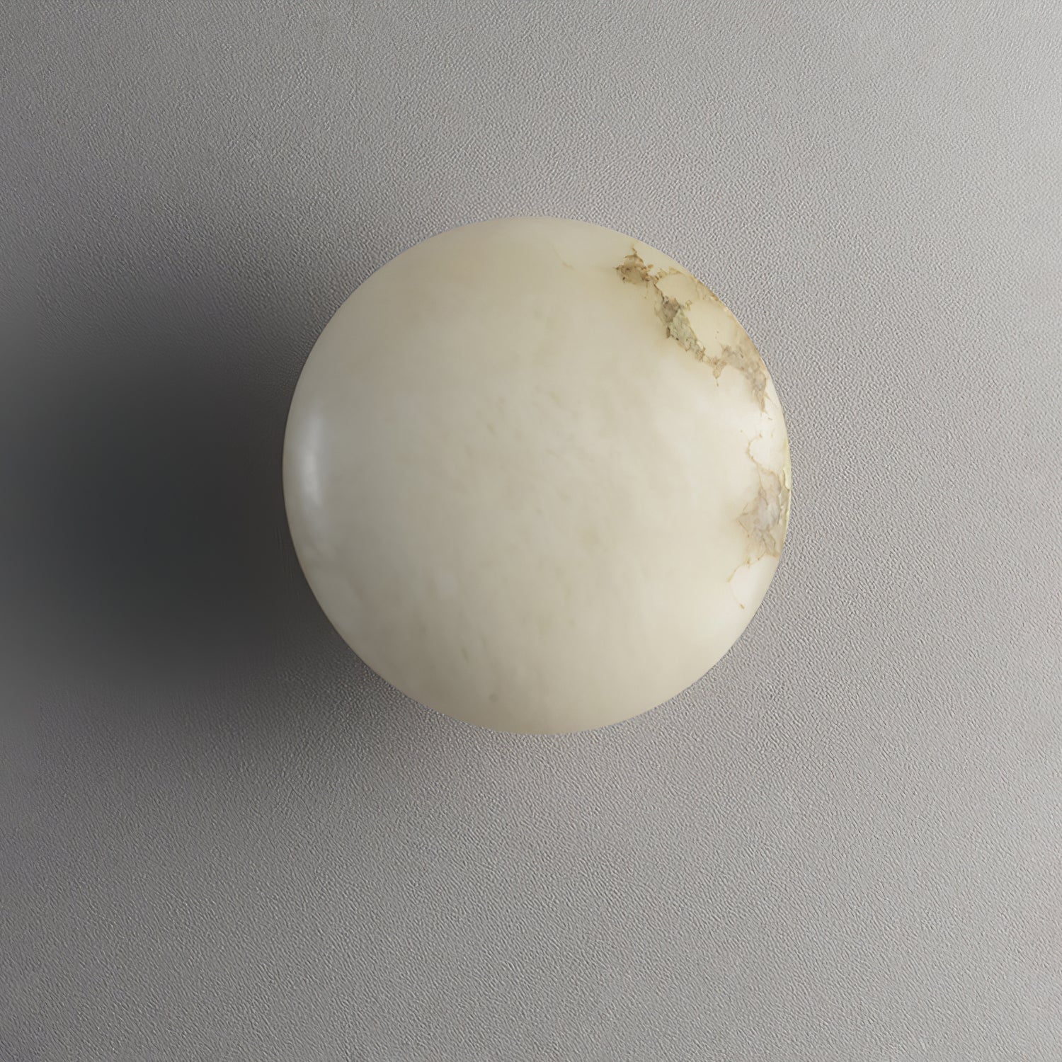 Vanorara Minimalist Alabaster Flush Mount Light - Blowlighting