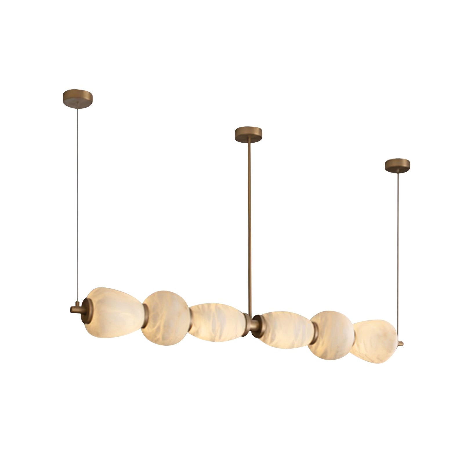 Cyrilla Alabaster Linear Pendant Light - Blowlighting