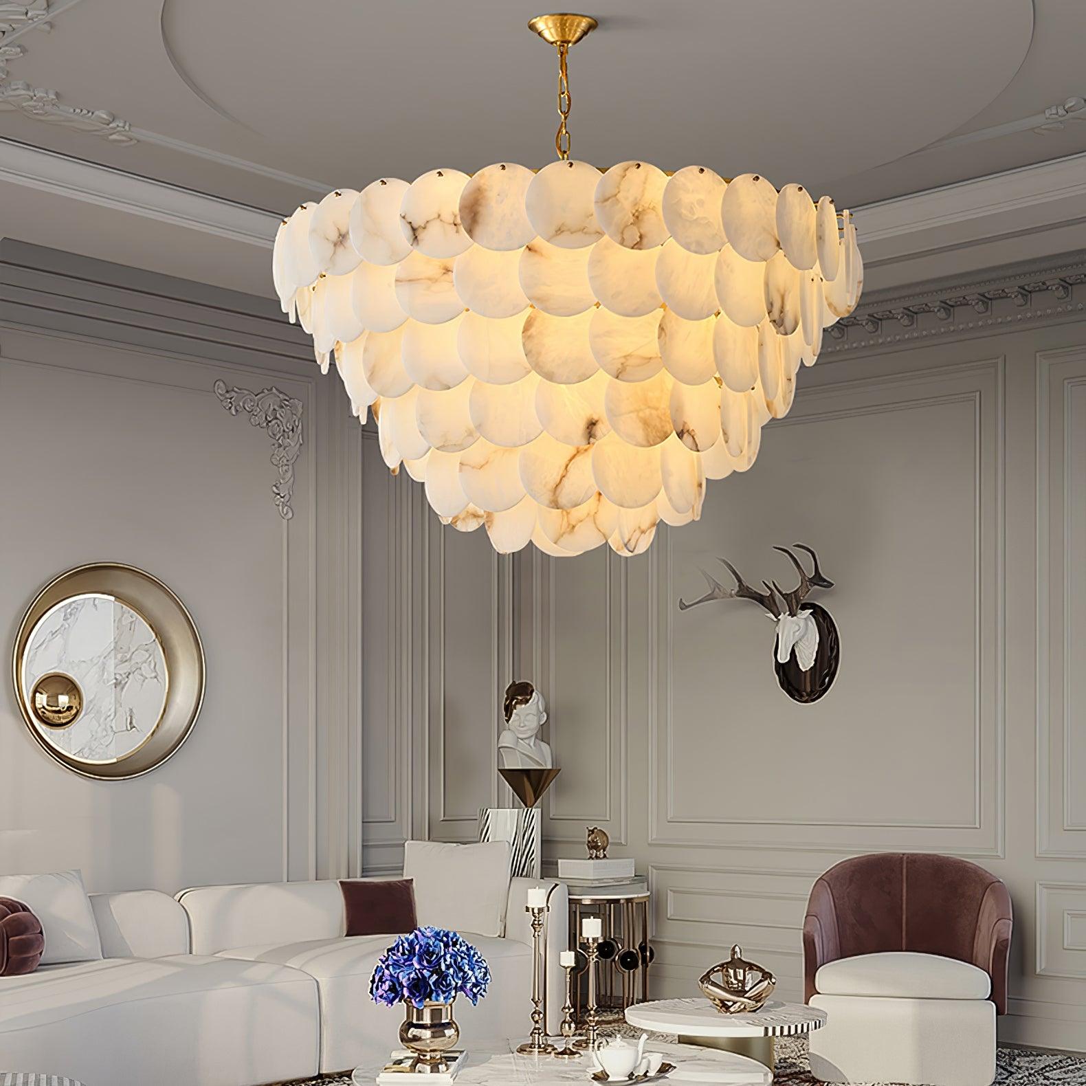 Ulorir Alabaster Chandelier - Blowlighting