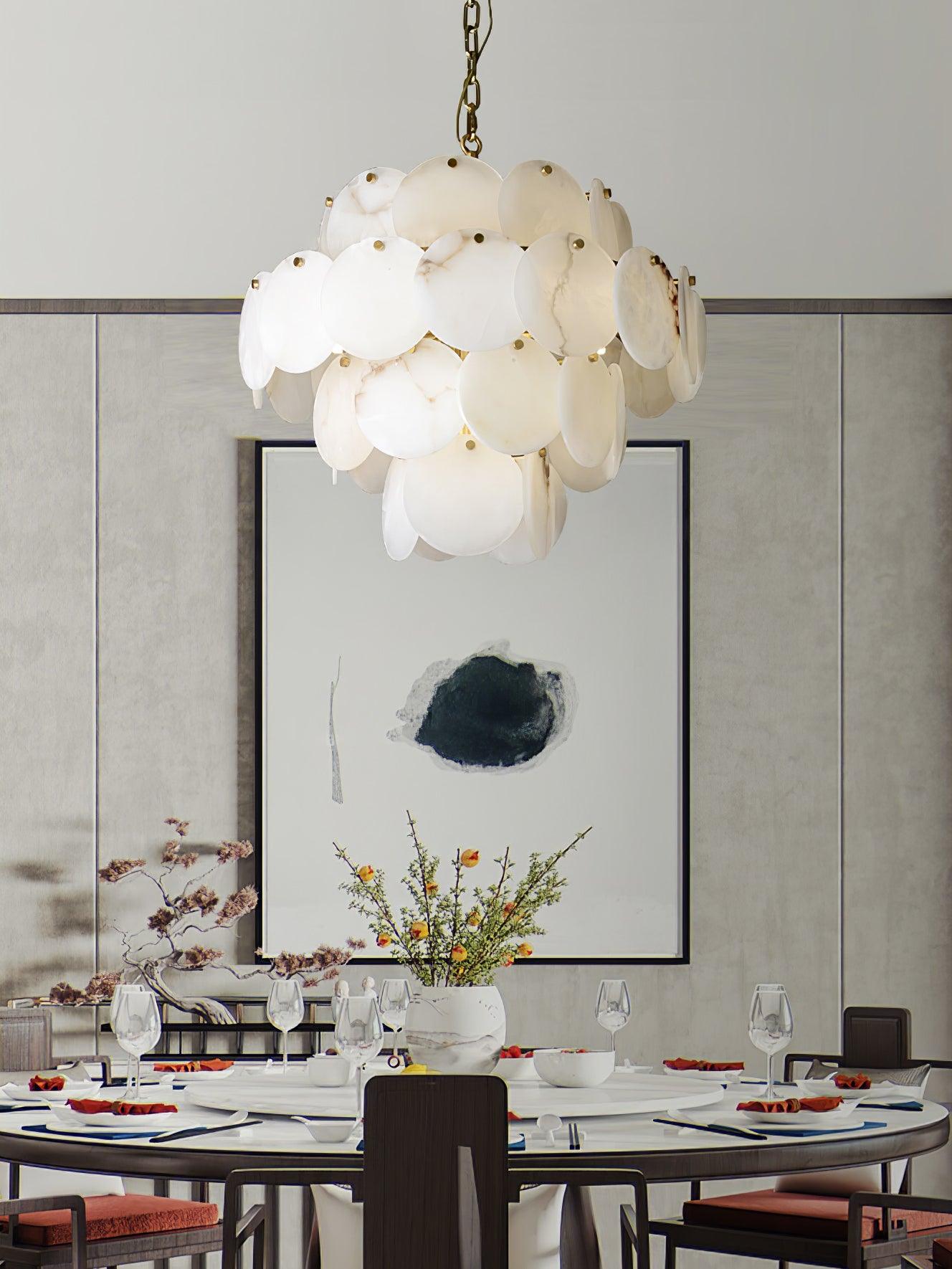 Ulorir Alabaster Chandelier - Blowlighting
