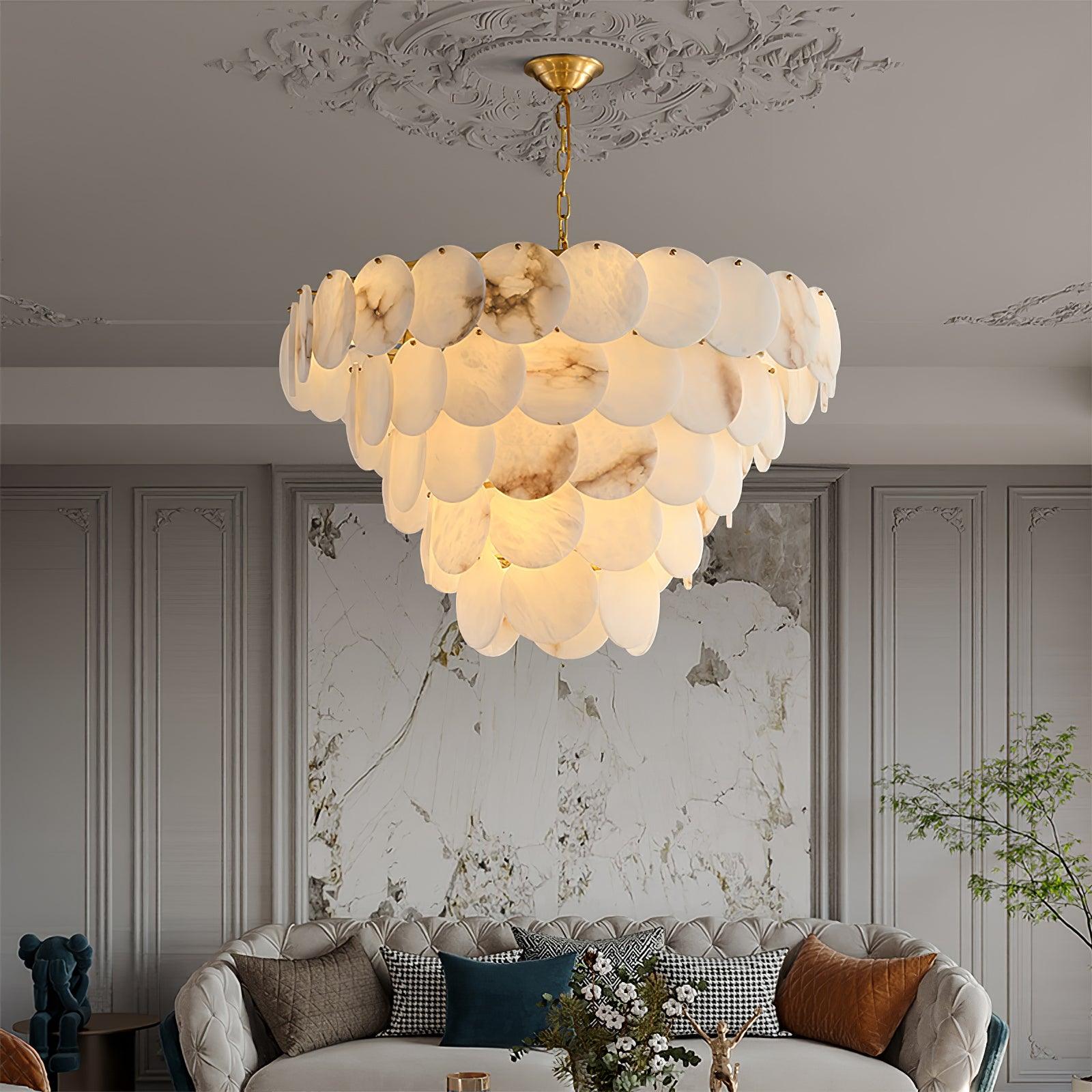 Ulorir Alabaster Chandelier - Blowlighting